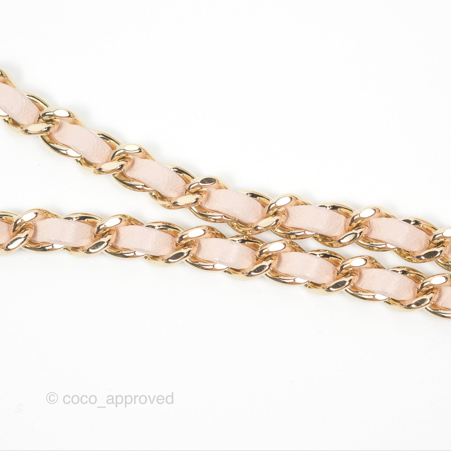Chanel Flap Clutch With Chain Quilted Light Pink Lambskin Gold Hardware