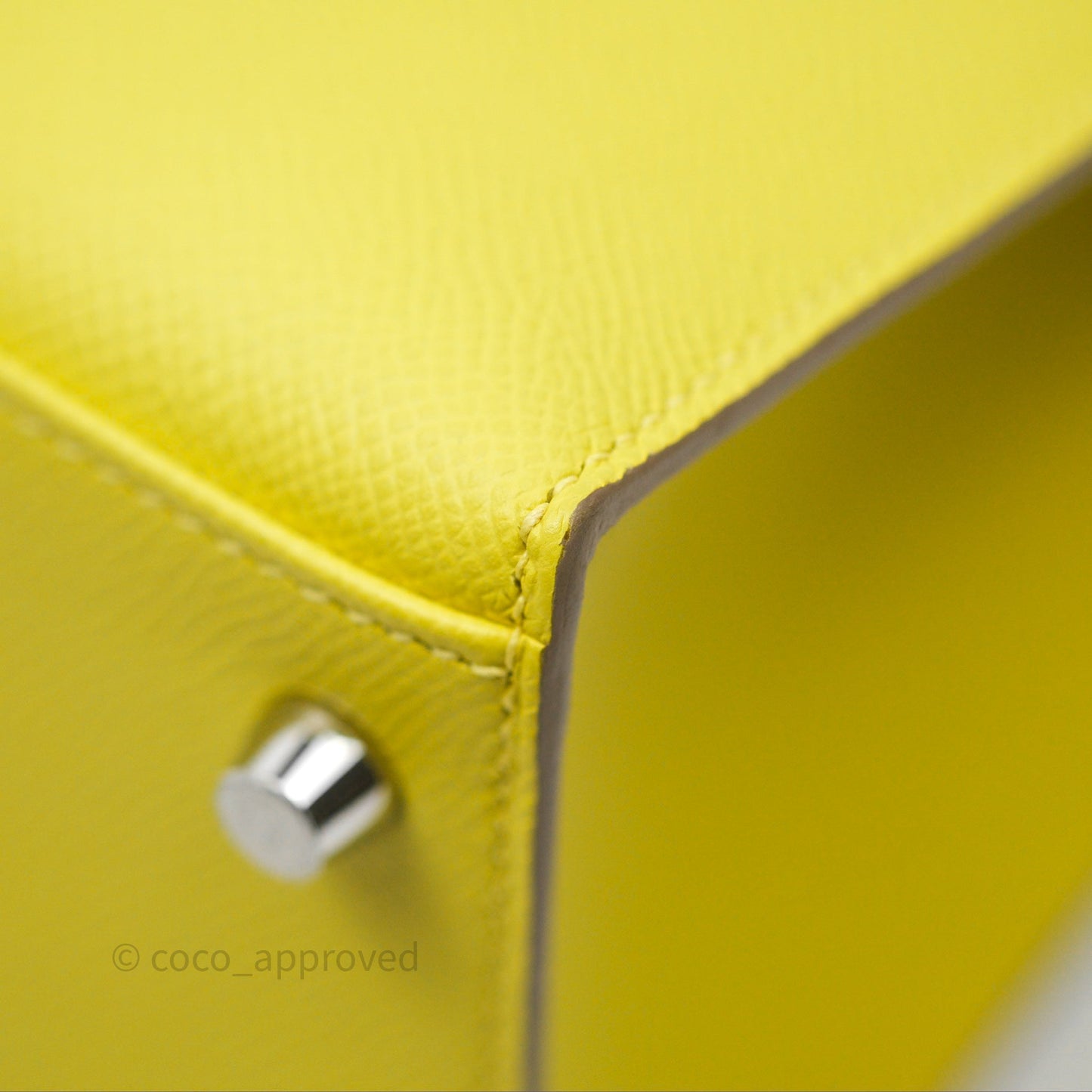 Hermès Kelly 28 Lime 9R Epsom Palladium Hardware