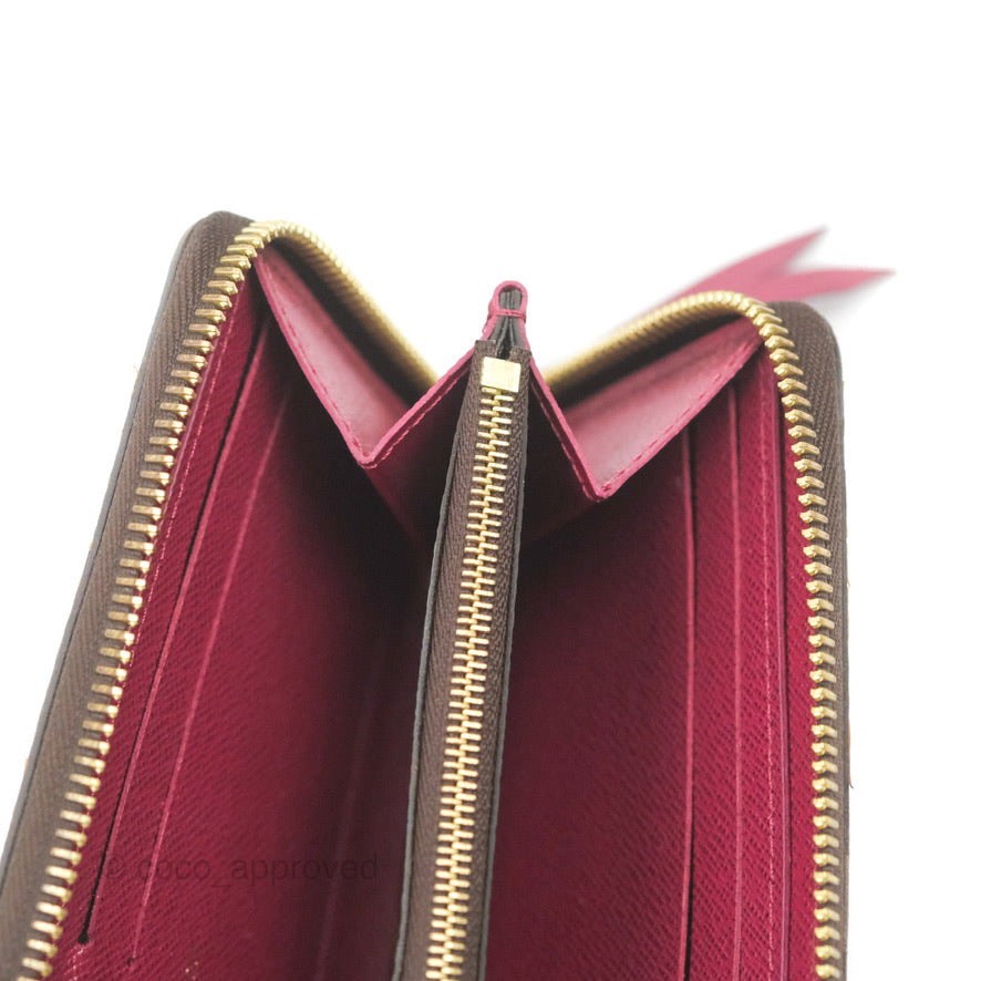 Louis Vuitton Clémence Wallet Monogram Canvas Fuchsia
