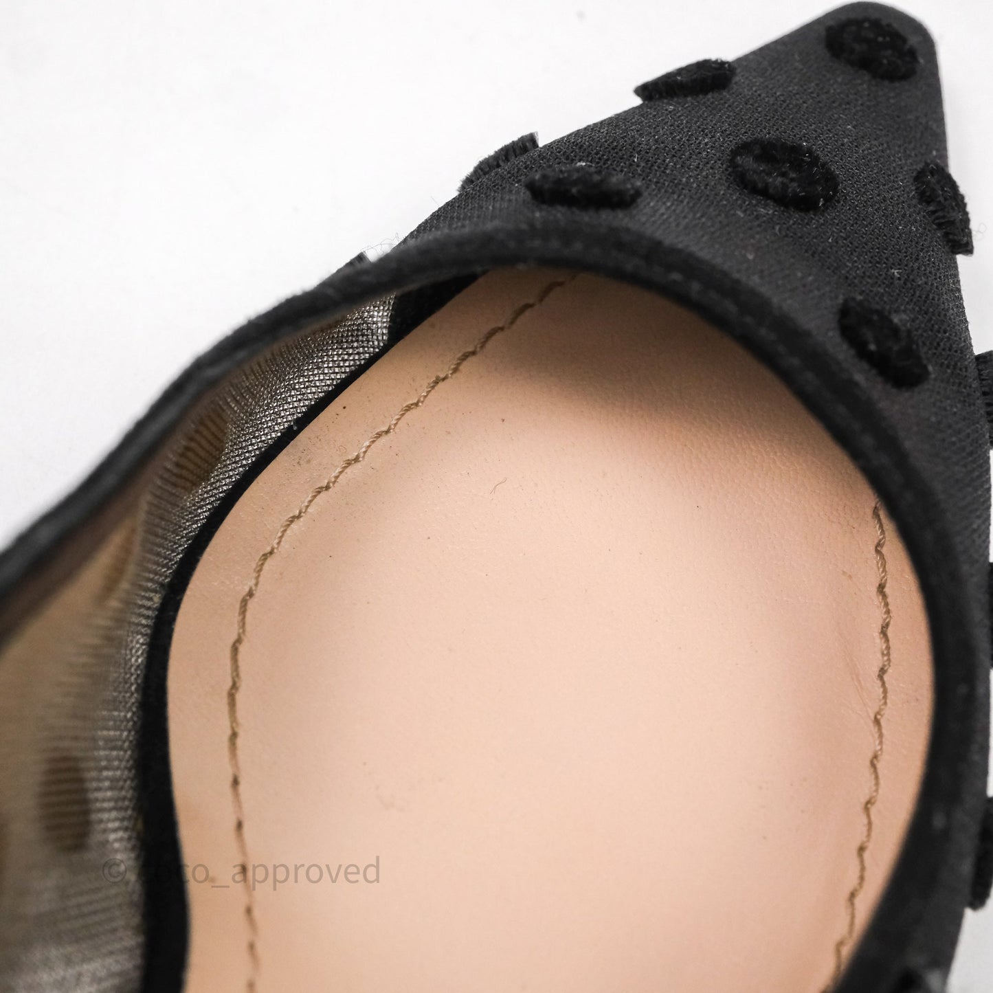 Christian Dior Black Dot Dot Slingback Size 39