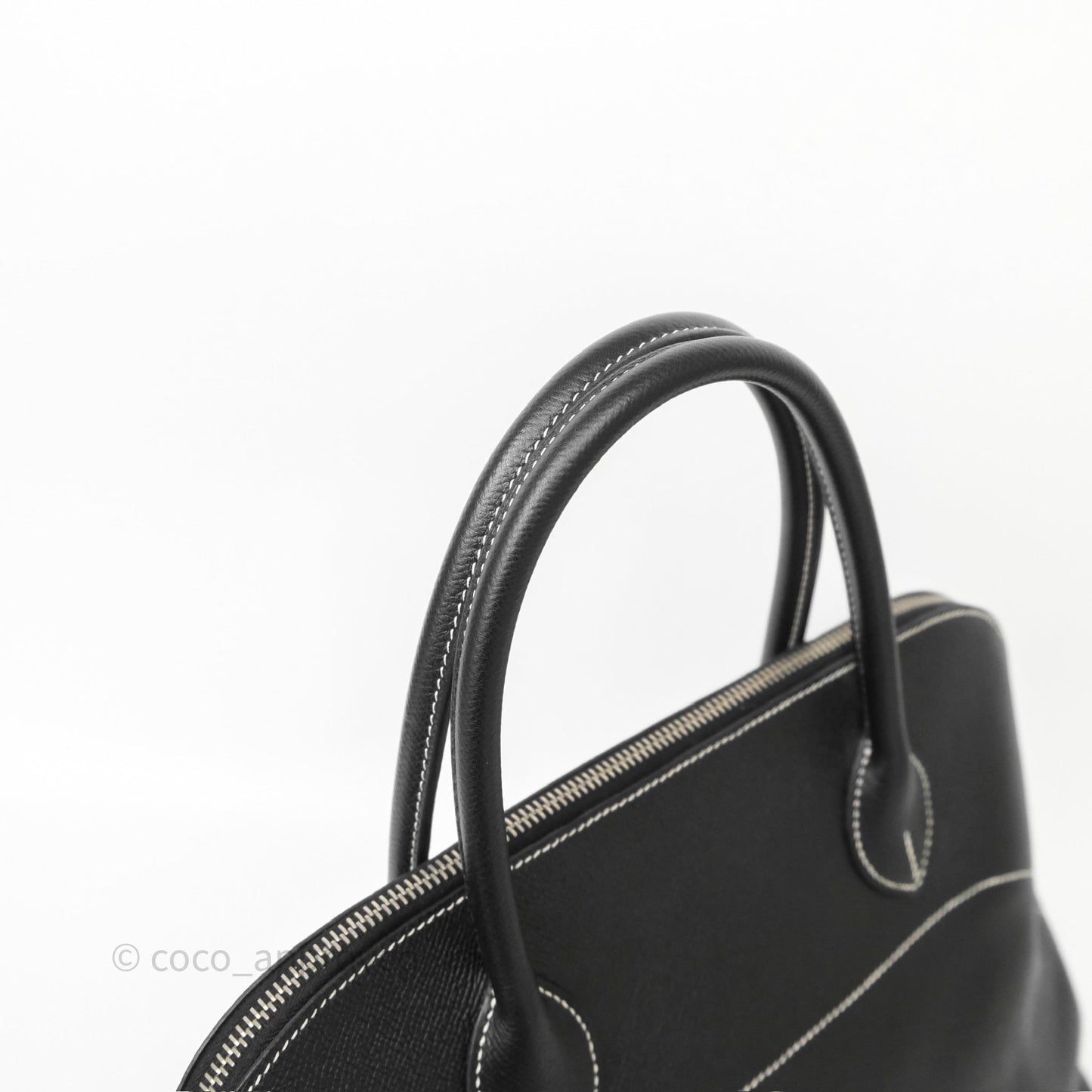 Hermès Bolide Relax 35 Black Noir 89 Epsom Palladium Hardware
