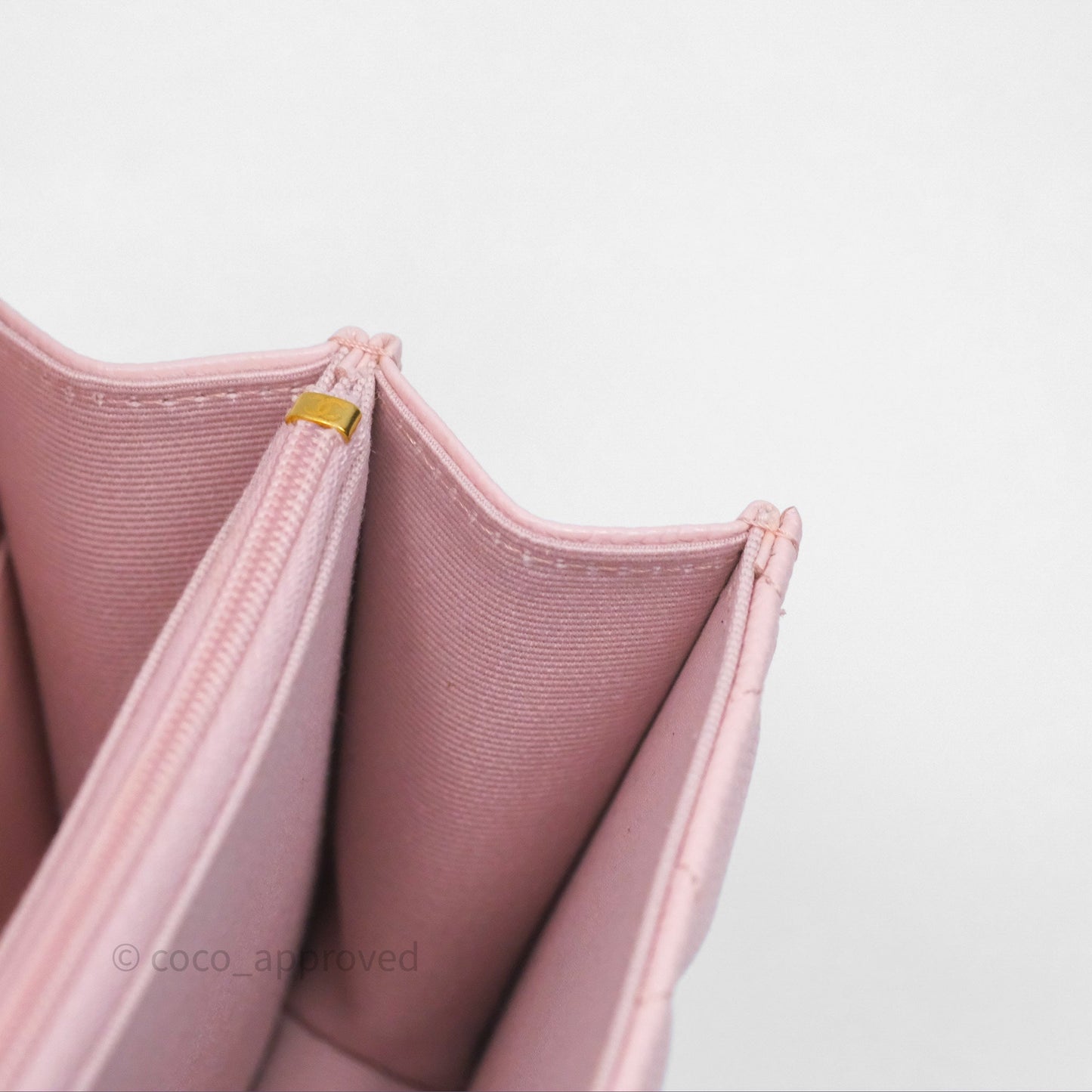 Chanel Clutch with Chain Caviar Pink Gold Hardware