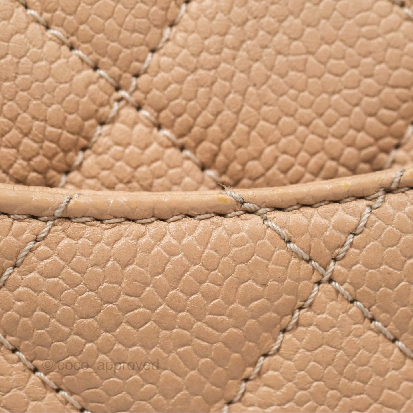 Chanel Quilted Small CC Filigree Flap Beige Black Caviar