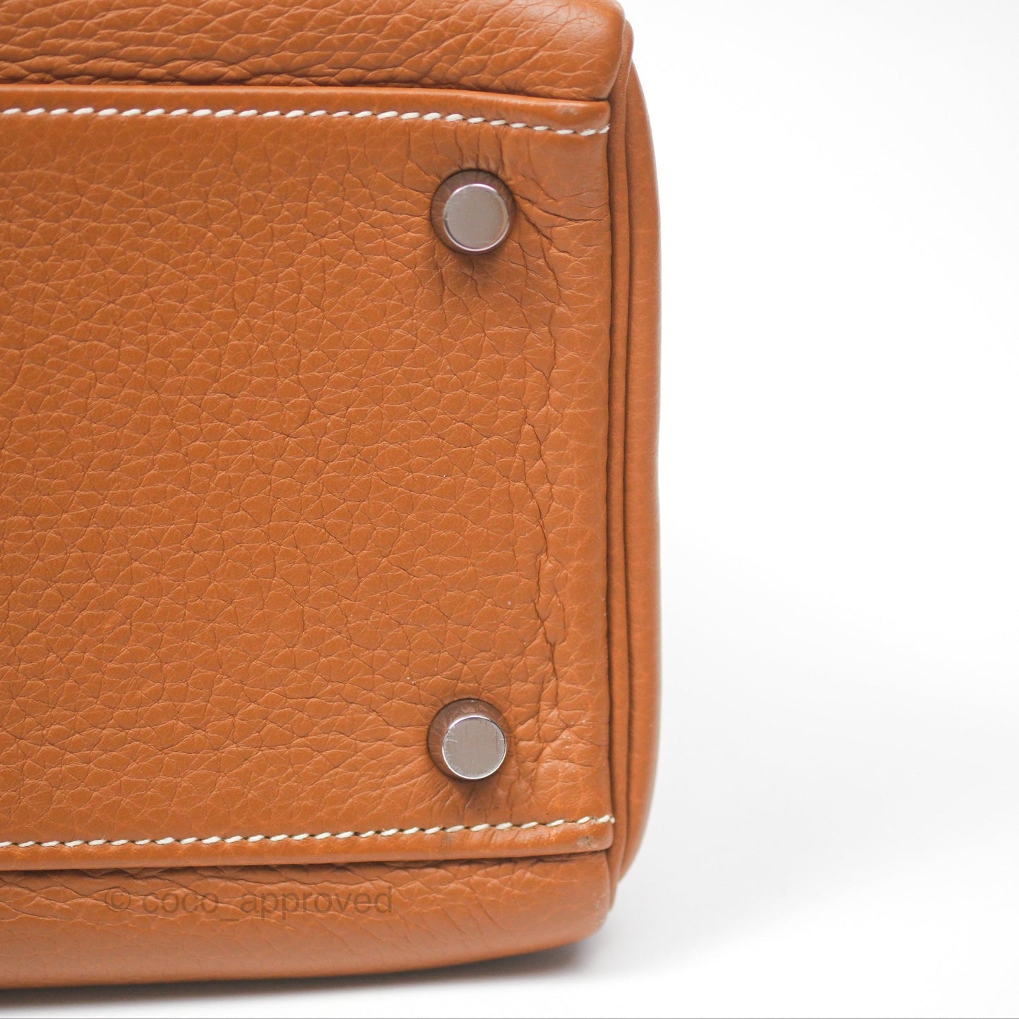 Hermès Kelly 32 Retourne Gold Togo Palladium Hardware