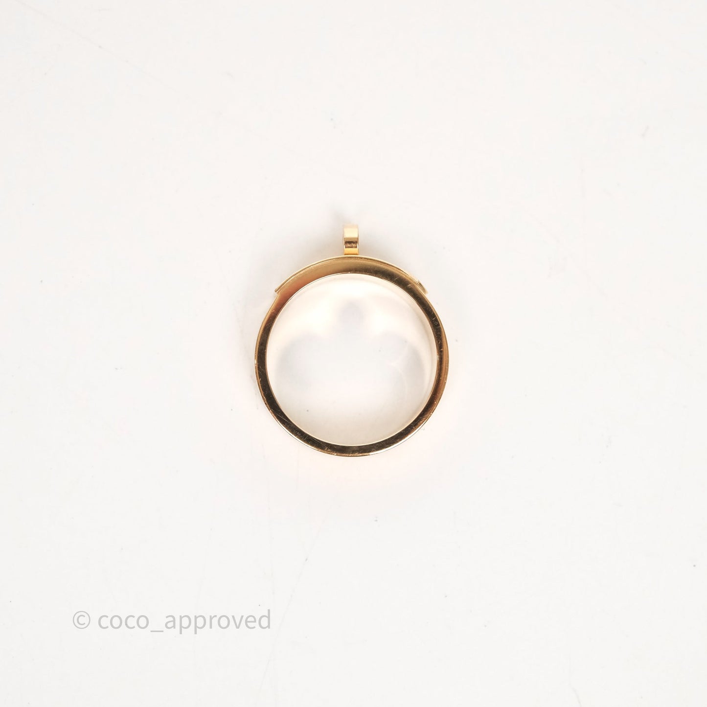 Hermès Kelly Ring Small Model Rose Gold Diamonds Size 49