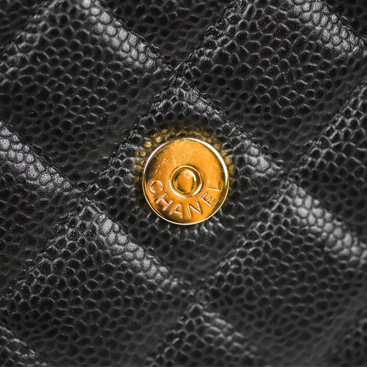 Chanel Classic Quilted WOC Black Caviar Gold Hardware