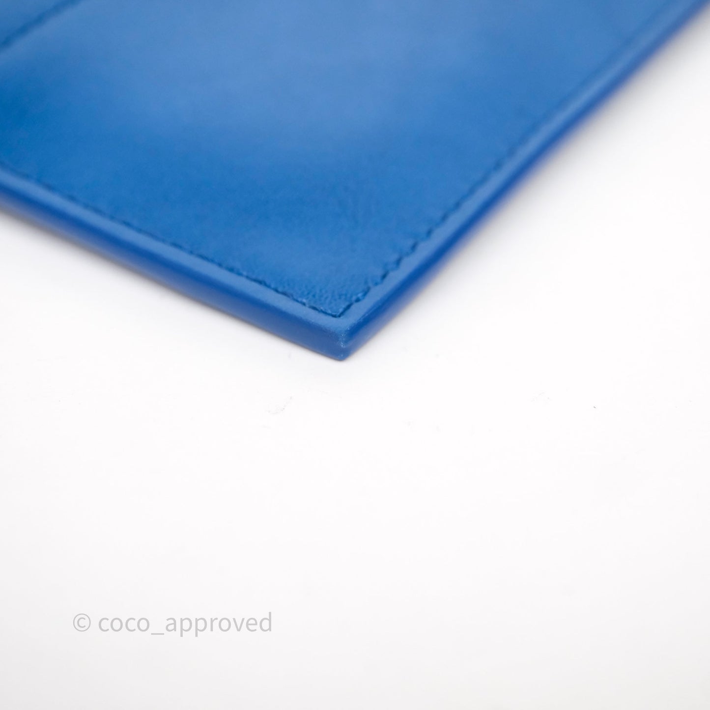 Celine Flat Luggage Tote Bag Blue Calfskin