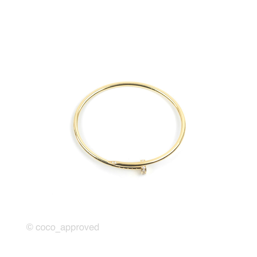 Cartier Juste Un Clou Bracelet 18K Yellow Gold Diamond