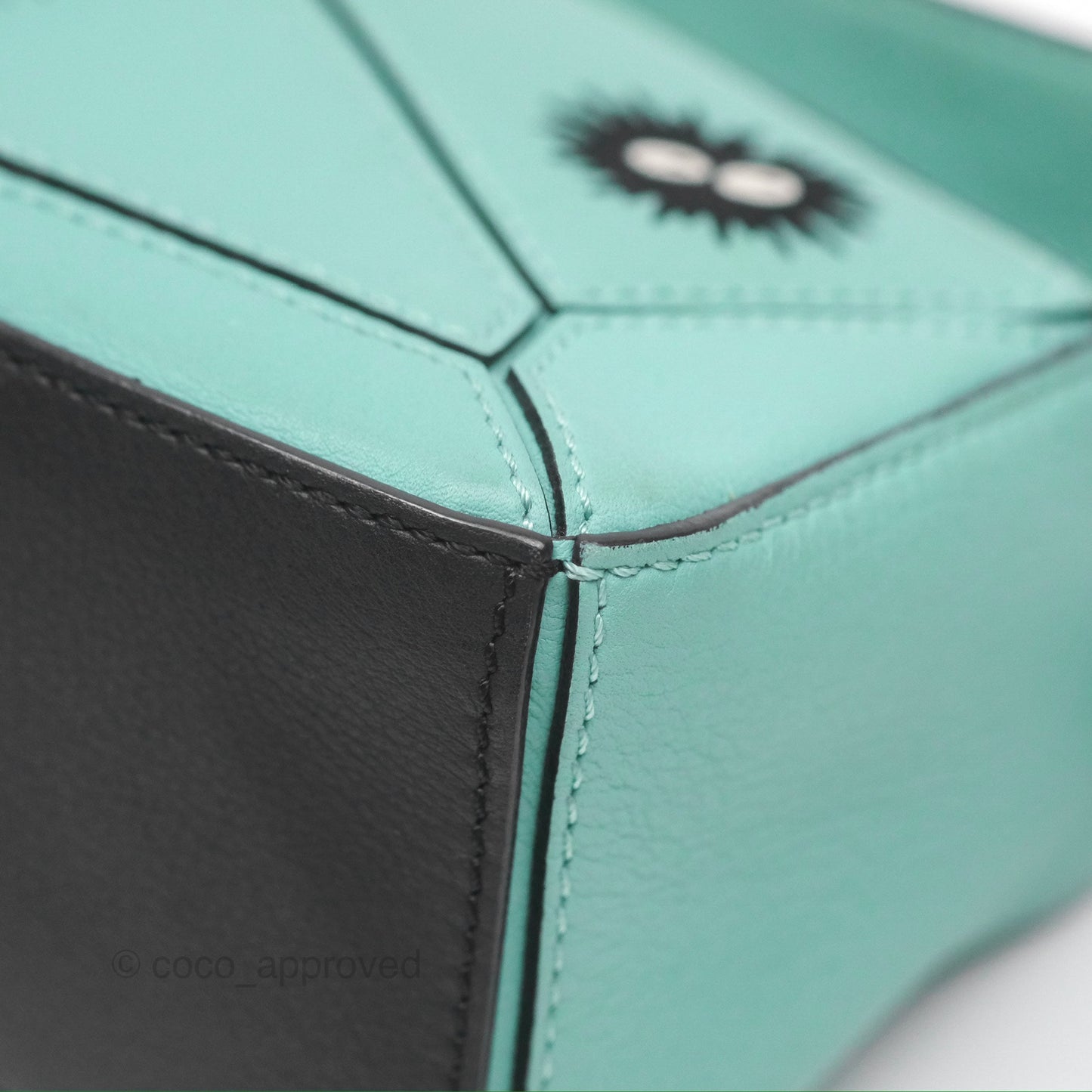 Loewe x Studio Ghibli Spirited Away Mini Puzzle Mint Calfskin