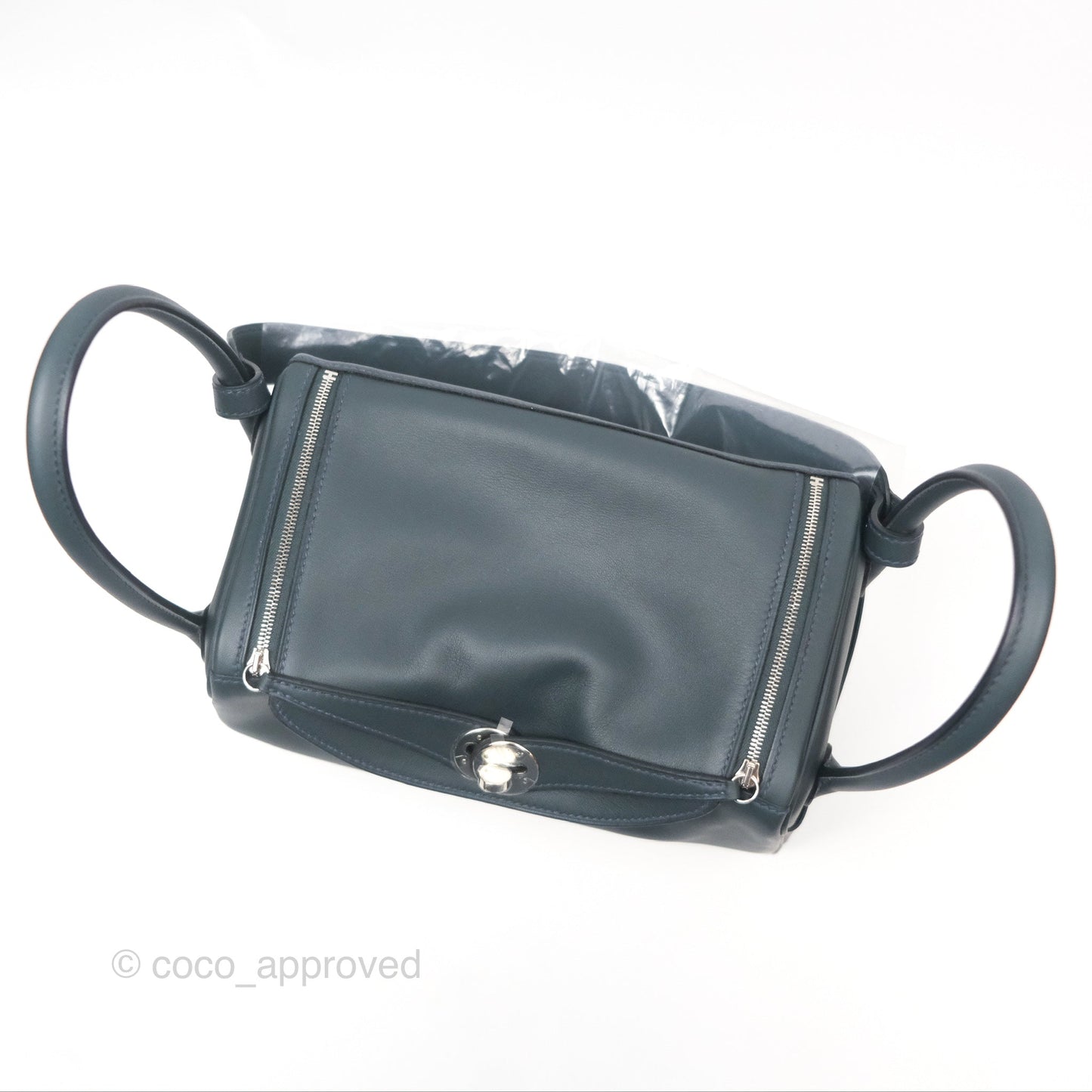 Hermès Lindy 26 Vert Rousseau/ Malachite Swift Palladium Hardware