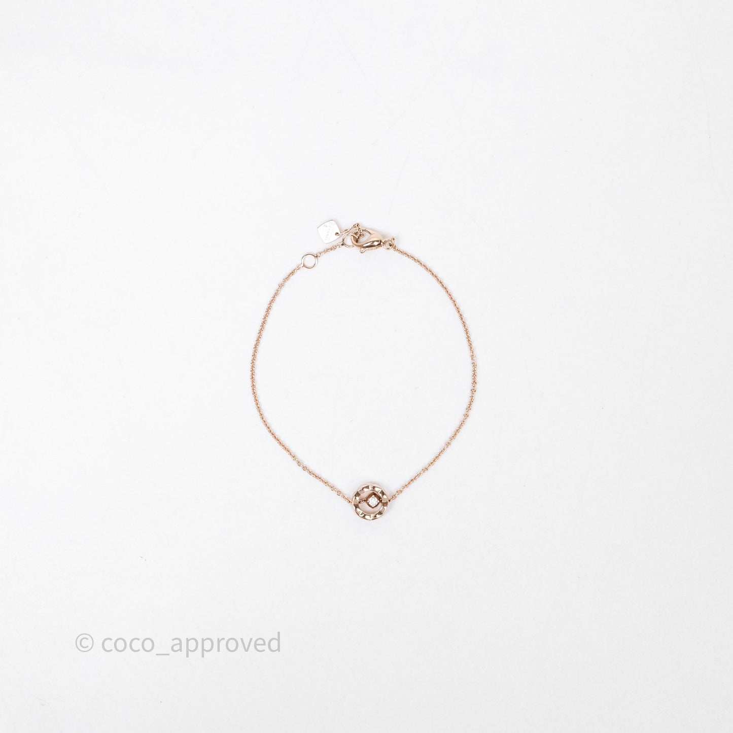 Chanel Coco Crush Bracelet 18K Diamond Beige Gold Hardware
