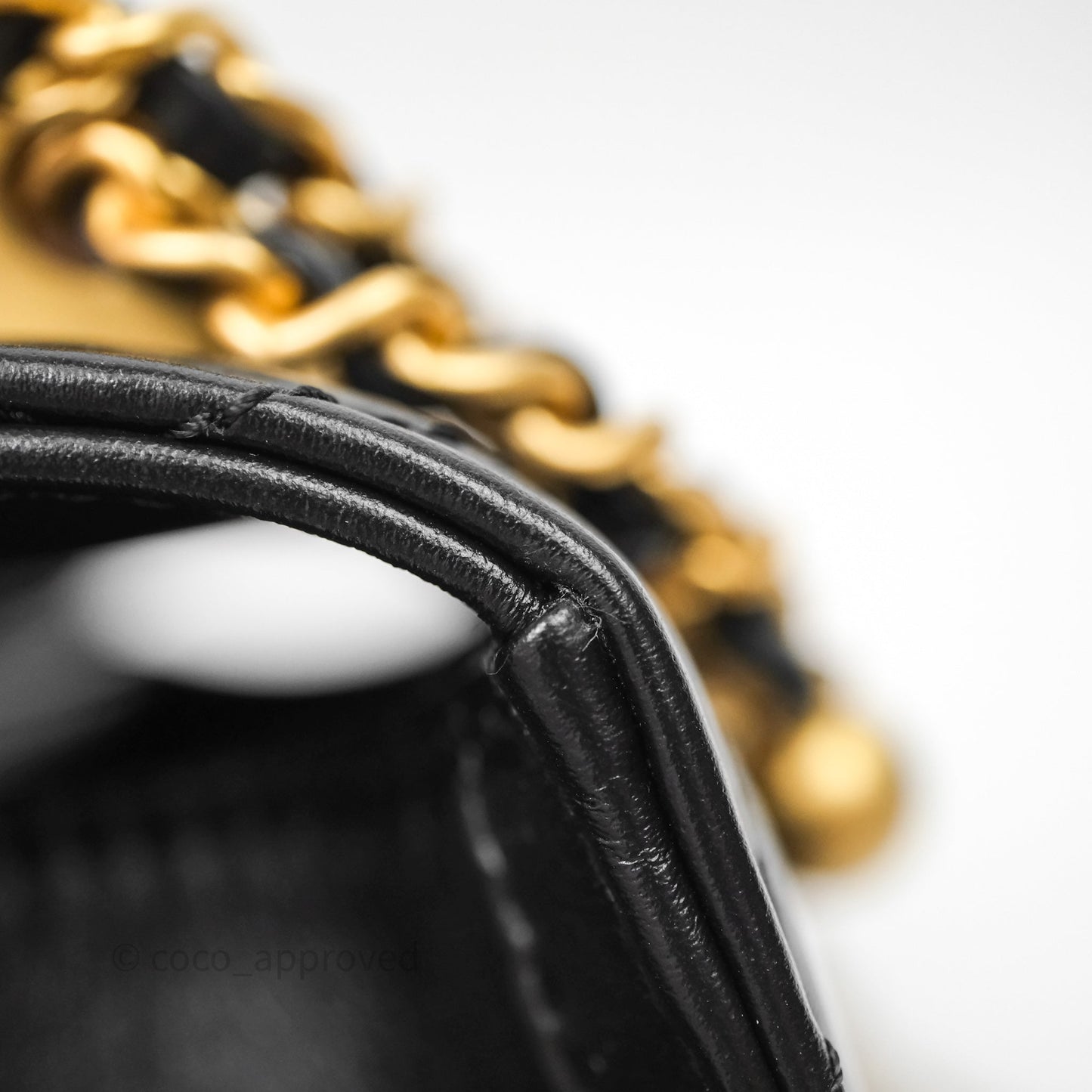 Chanel Mini Perfect Fit Adjustable Quilted Black Calfskin Aged Gold Hardware
