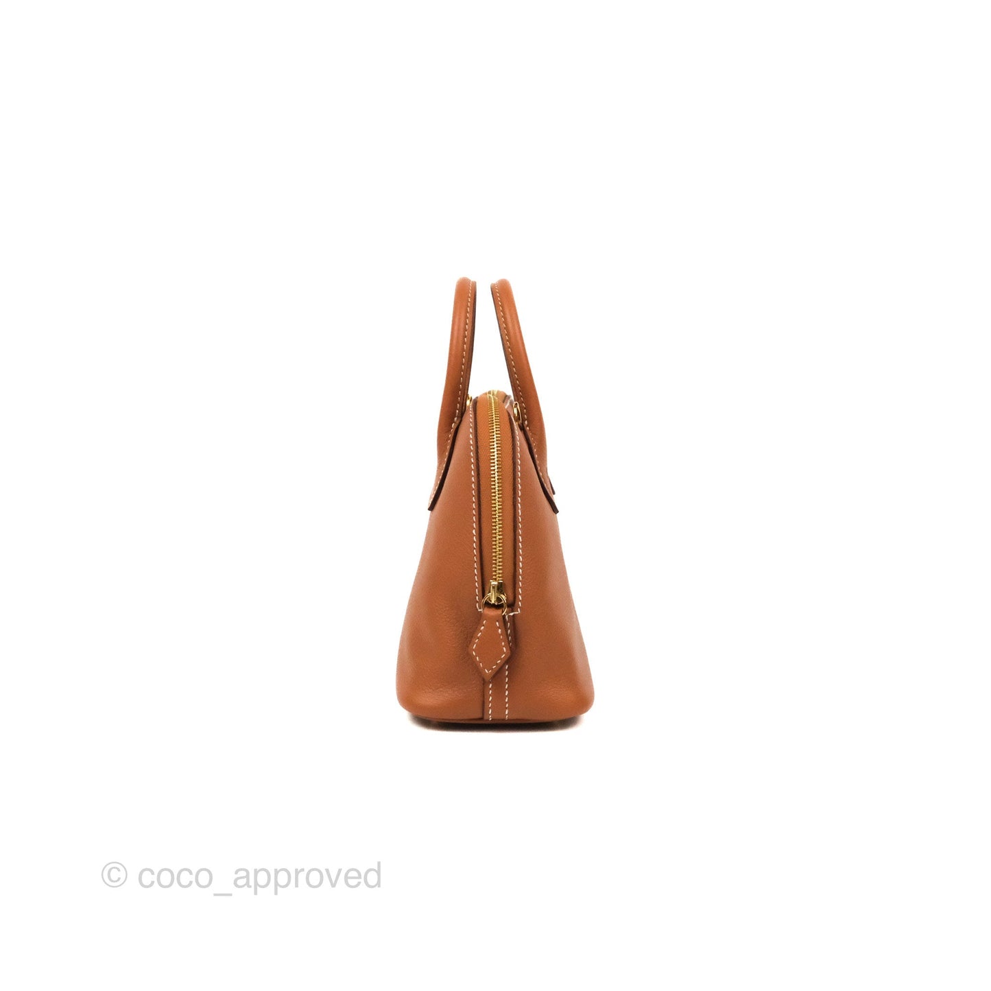 Hermès Bolide Mini 1923 Gold Evercolor Gold Hardware