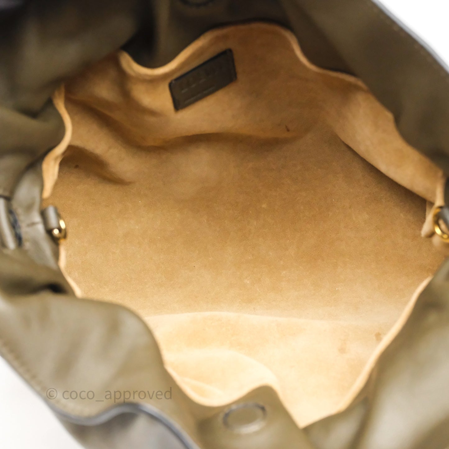 Loewe Flamenco Clutch Medium in Nappa Calfskin Dark Khaki Green