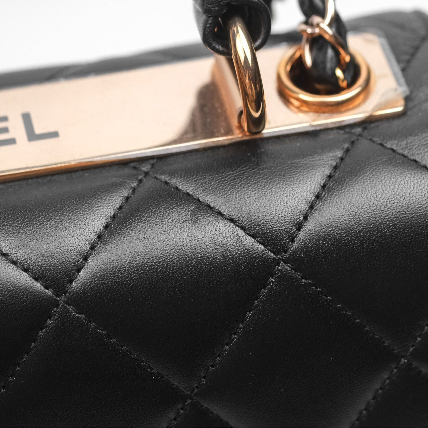Chanel Trendy CC Small Black Lambskin Rose Gold Hardware