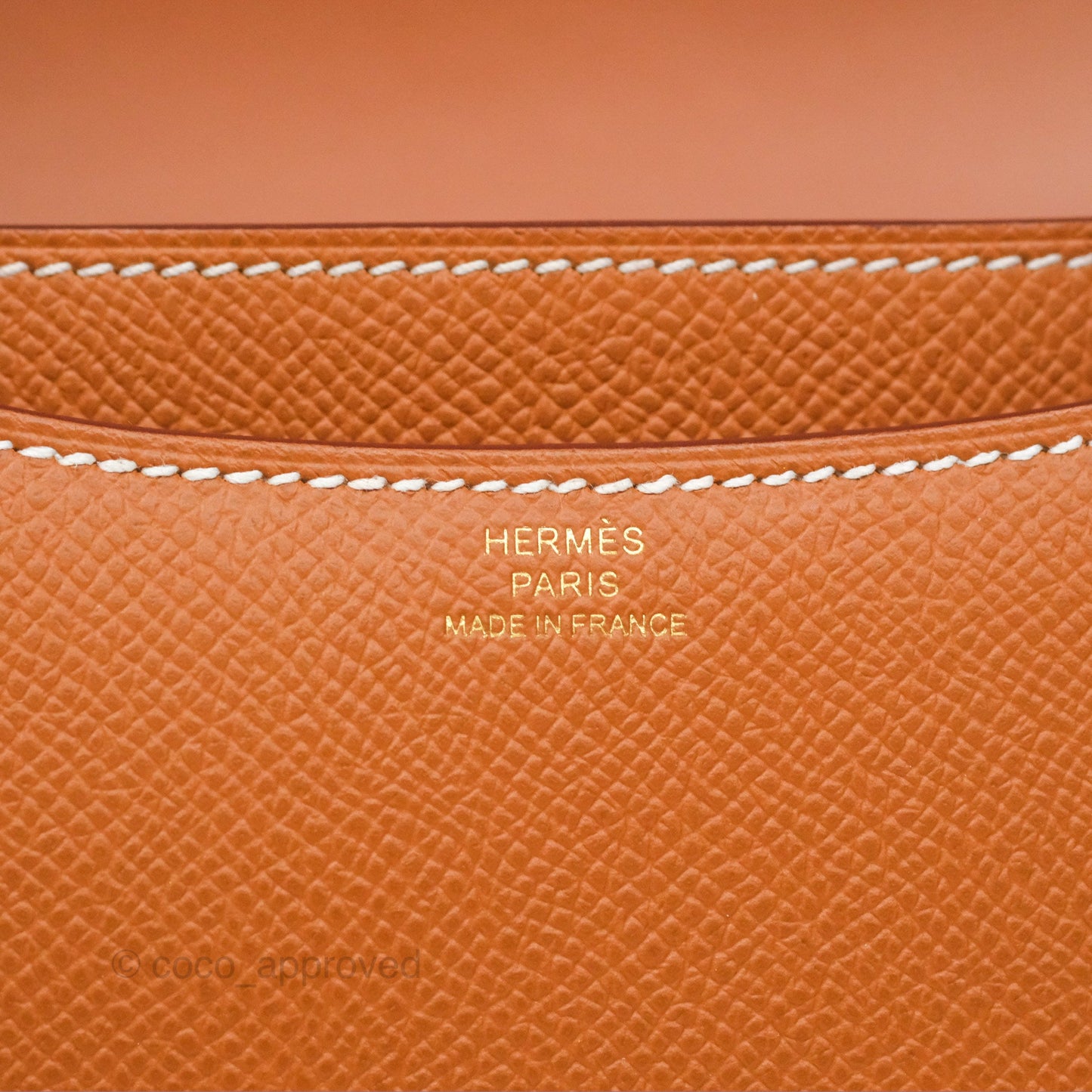 Hermès Constance Mini 18 Gold Epsom Gold Hardware