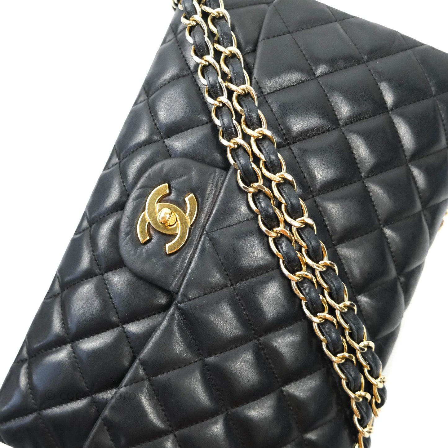Chanel Jumbo Single Flap Black Lambskin Gold Hardware⁣⁣