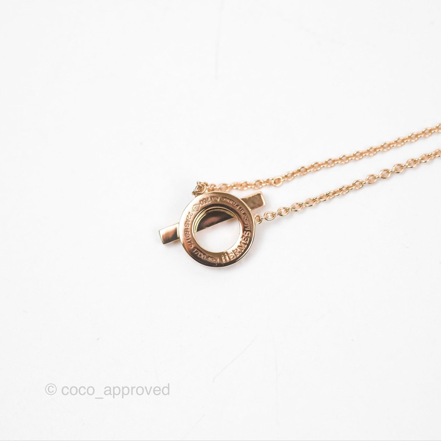 Hermès Finesse Necklace Rose Gold