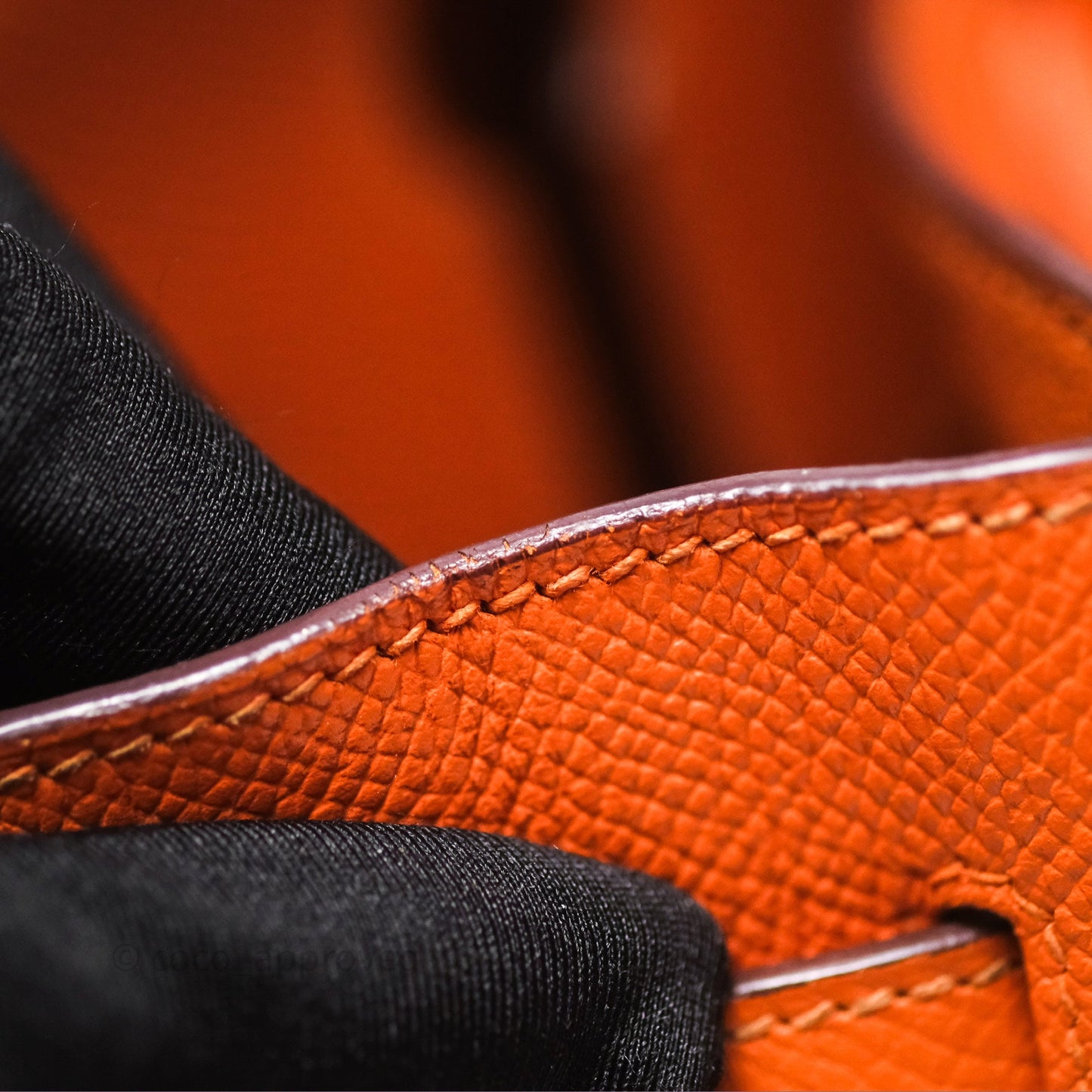Hermès Birkin 30 Retourne Orange Epsom Palladium Hardware