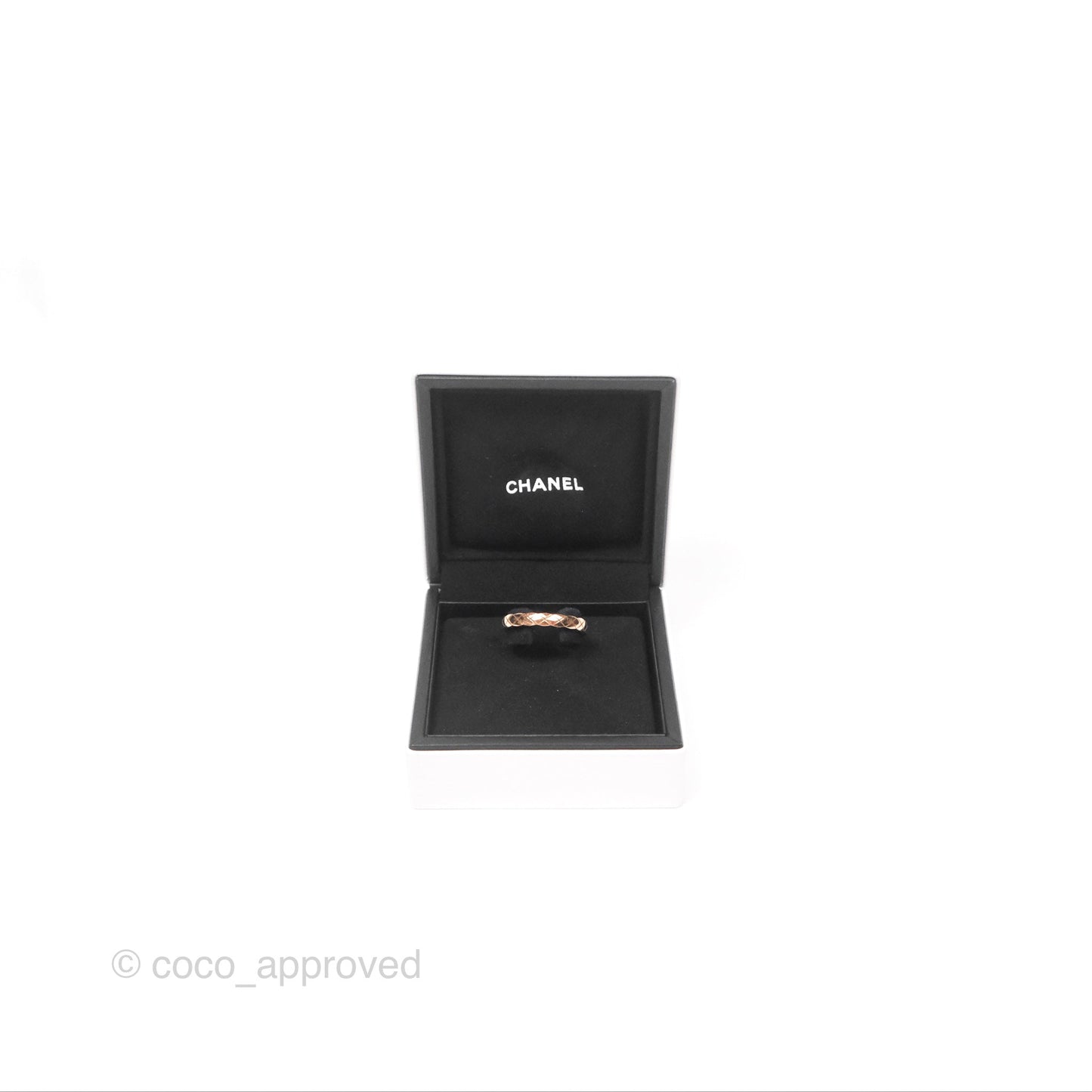 Chanel Coco Crush Ring 18K Beige Gold Size 55