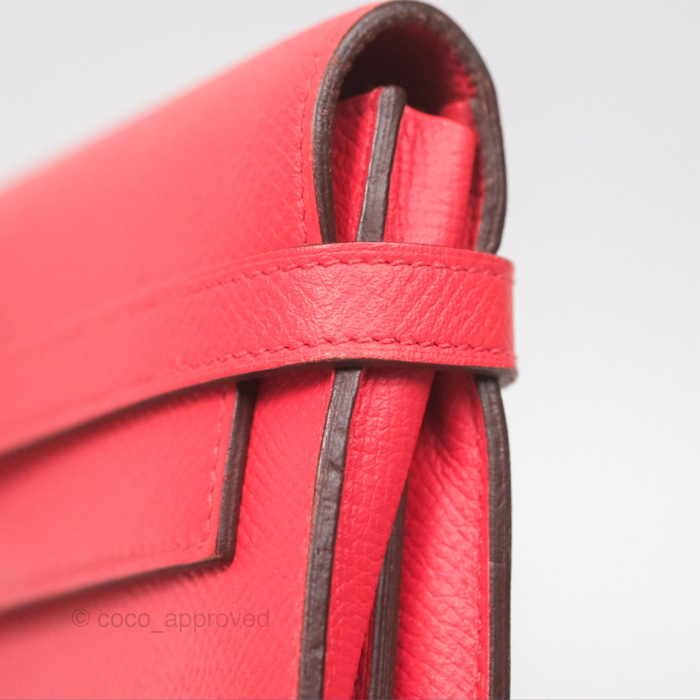 Hermès Kelly Wallet Pink Epsom Palladium Hardware
