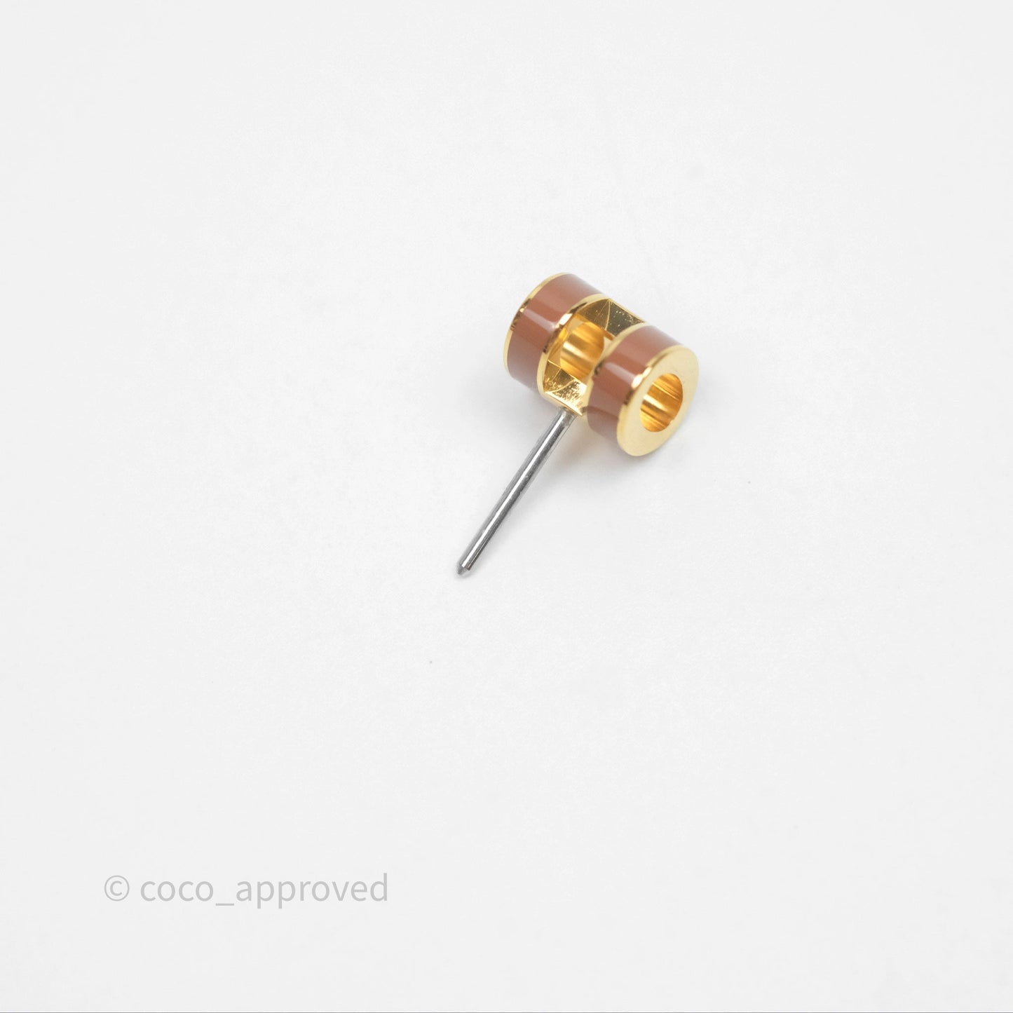 Hermès Mini Pop H Earrings New Gold A9 Gold Hardware