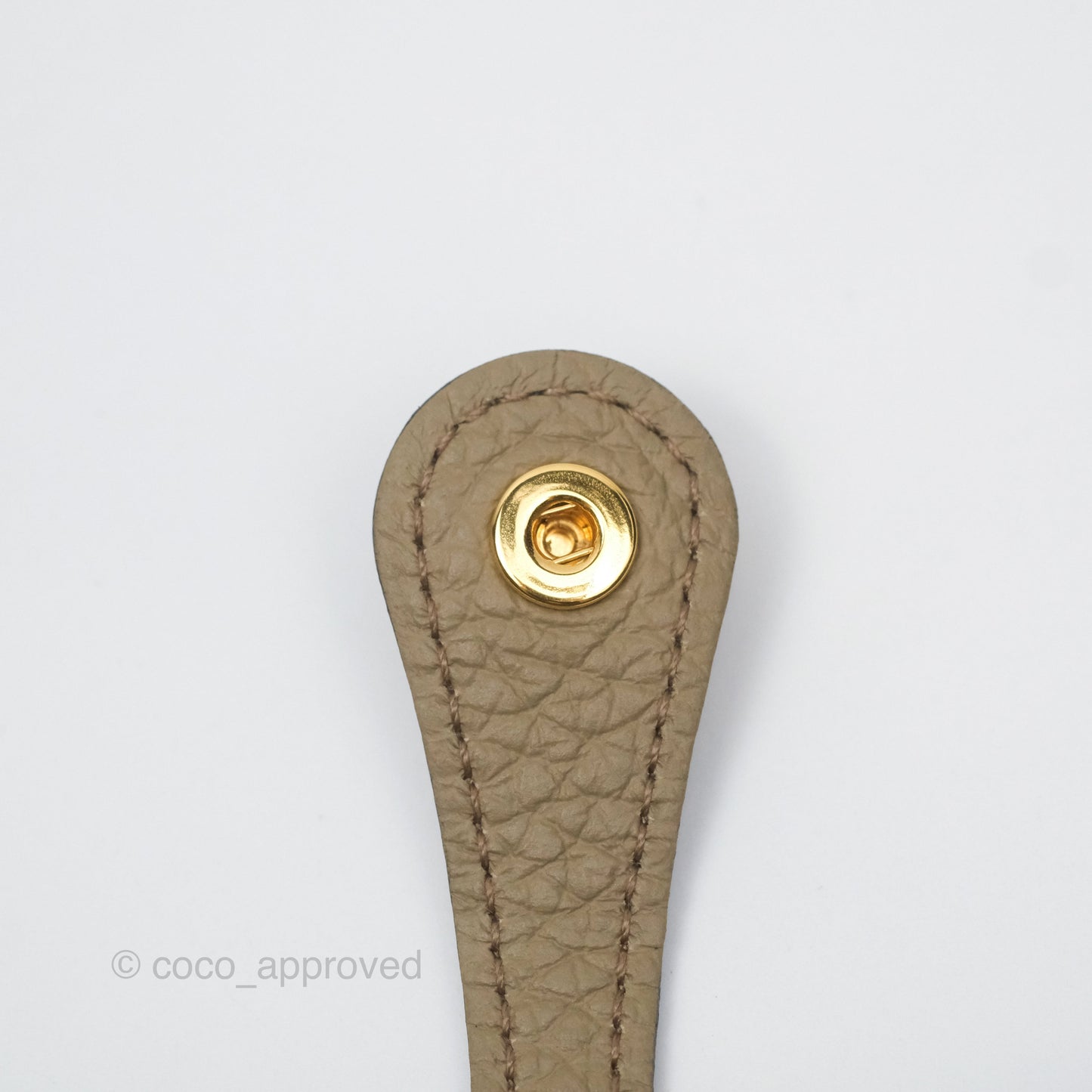 Hermès Mini Evelyne 16 Beige Marfa 8Q Clemence Gold Hardware