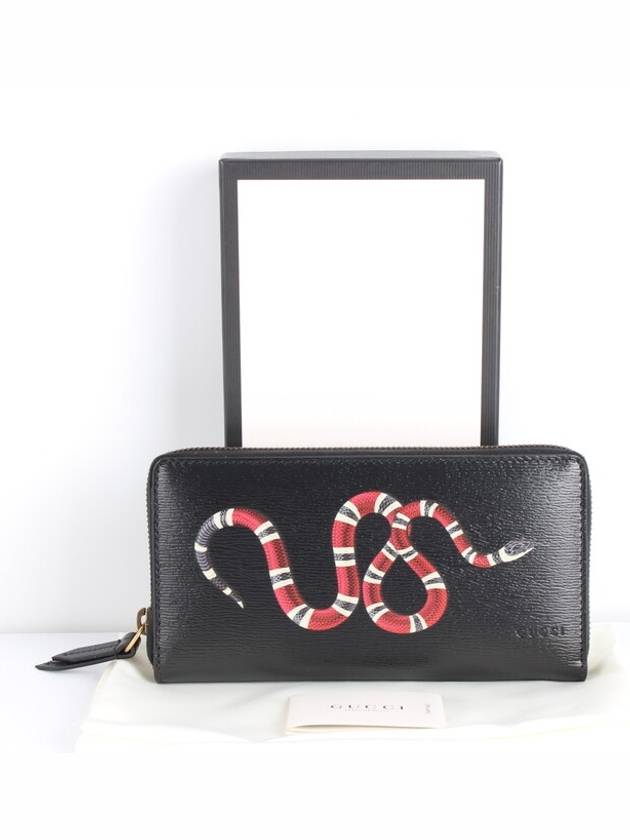 Luxury Gucci Trending 2025 Snake long wallet black