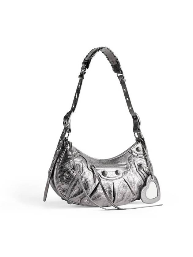 Luxury Balenciaga Le Cagole Small Shoulder Bag Silver