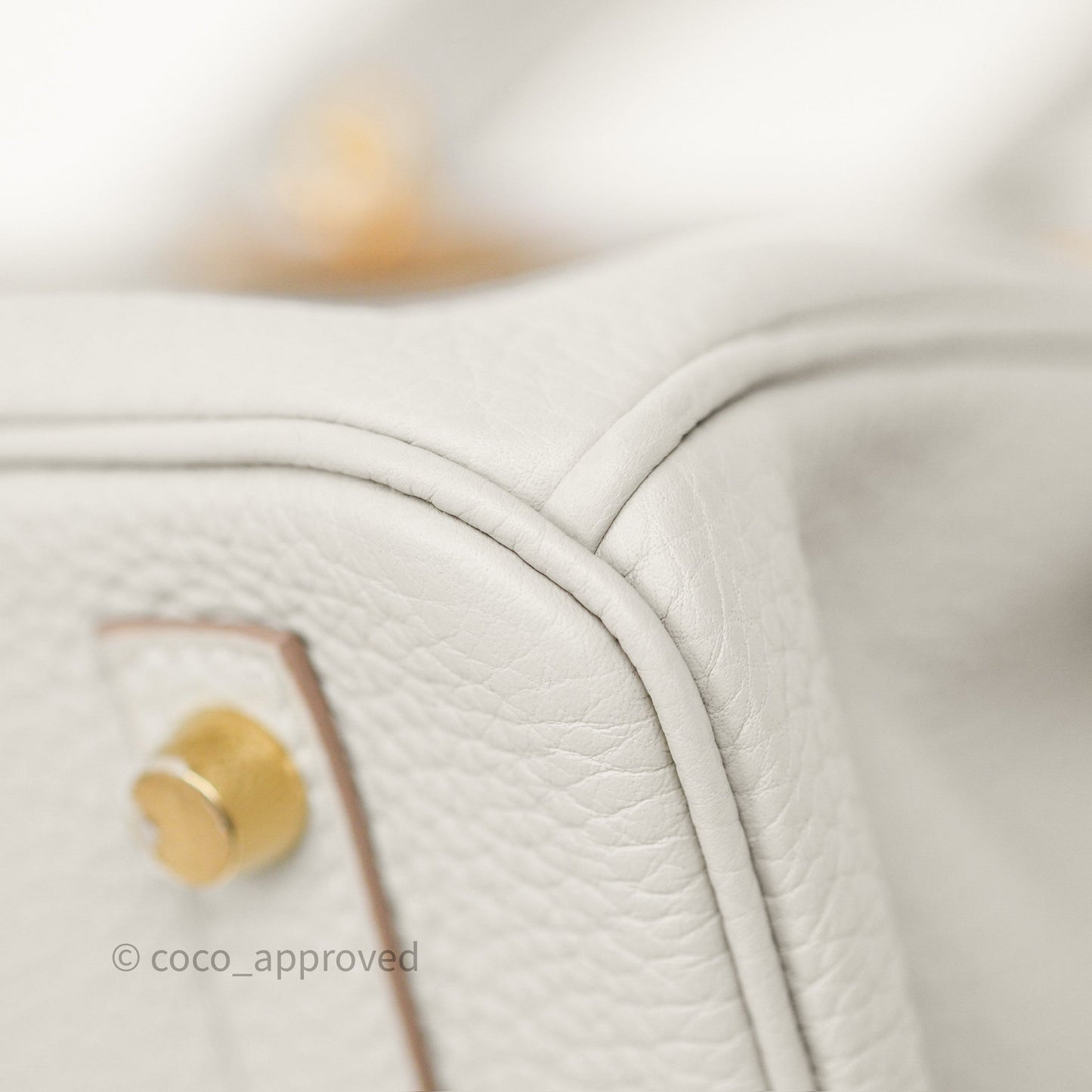 Hermès Birkin 30 Retourne Gris Perle 80 Togo Gold Hardware