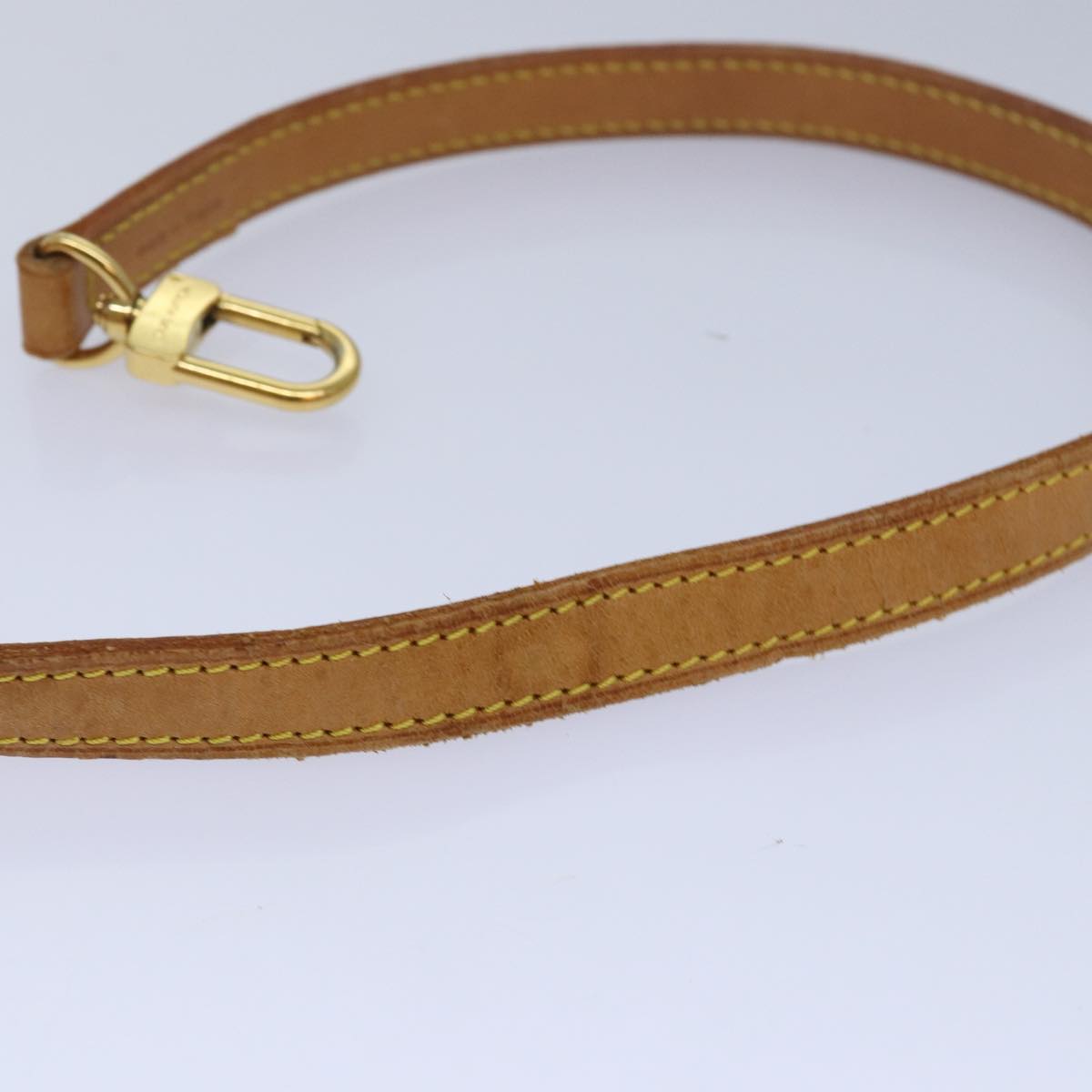 LOUIS VUITTON Shoulder Strap Leather 35.4"" Beige LV 81038