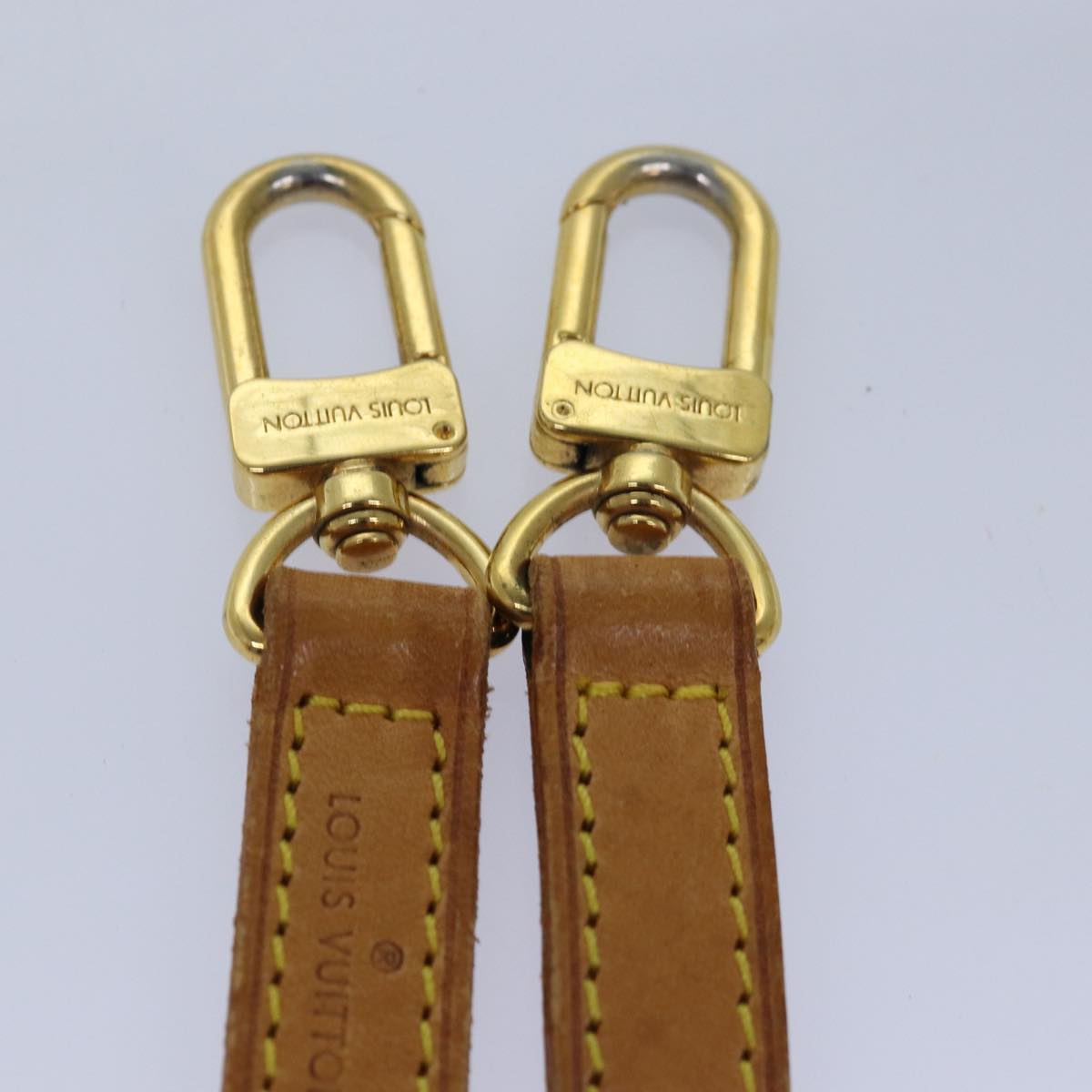 LOUIS VUITTON Shoulder Strap Leather 35.4"" Beige LV 81038