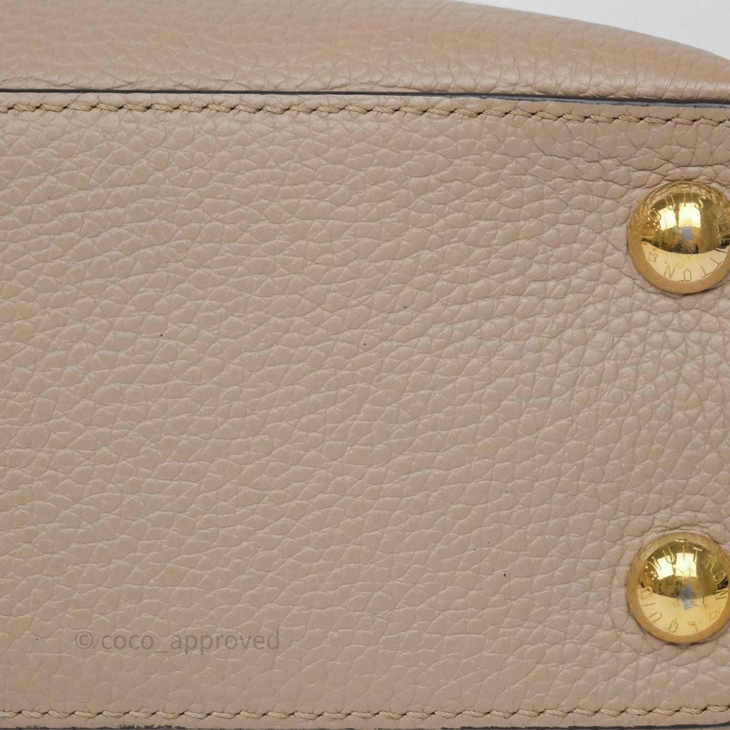 Louis Vuitton Capucines BB Taurillon Leather Galet