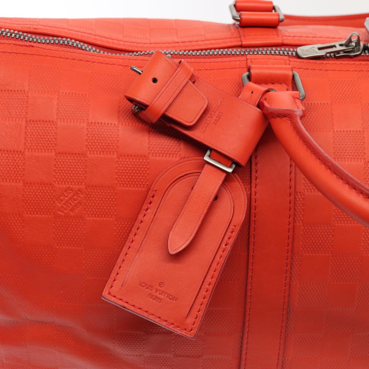 LOUIS VUITTON Damier Infini  Keepall Bandouliere 45 Bag Fusion N41142 81041