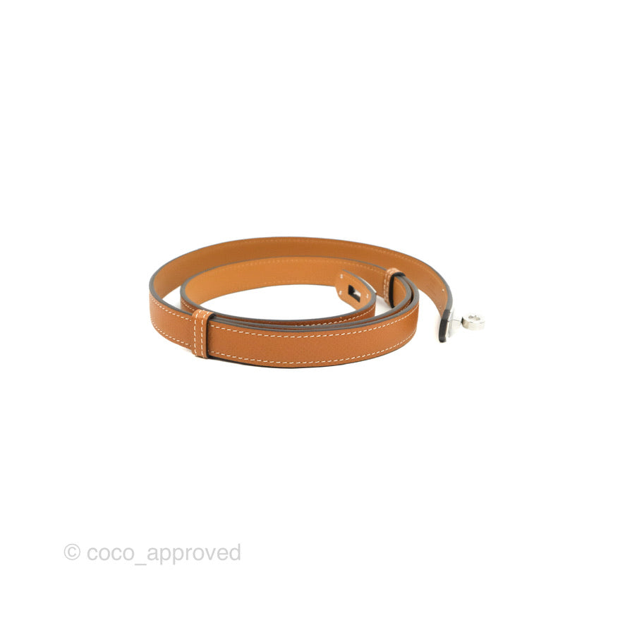 Hermès Kelly Buckle Belt Gold Epsom Palladium Hardware
