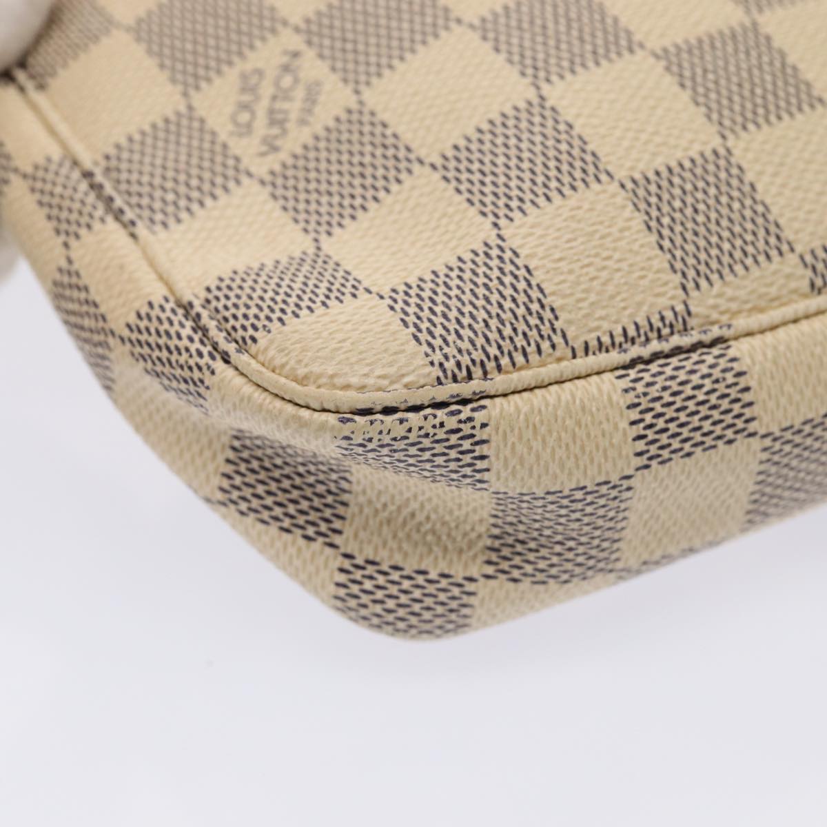 LOUIS VUITTON Damier Azur Pochette Accessoires Pouch N51986 LV 81074
