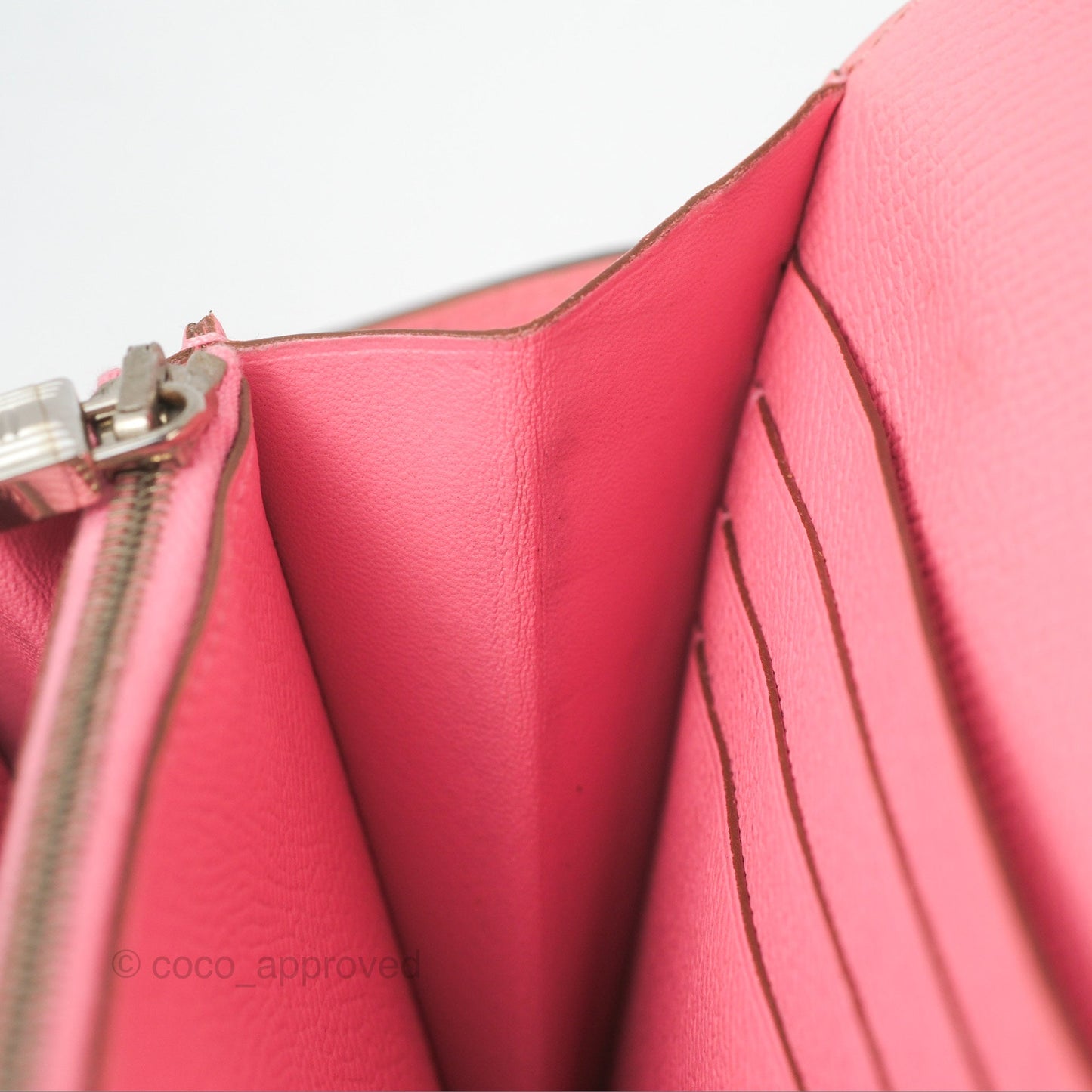 Hermès Kelly Wallet Rose Confetti Epsom Palladium Hardware