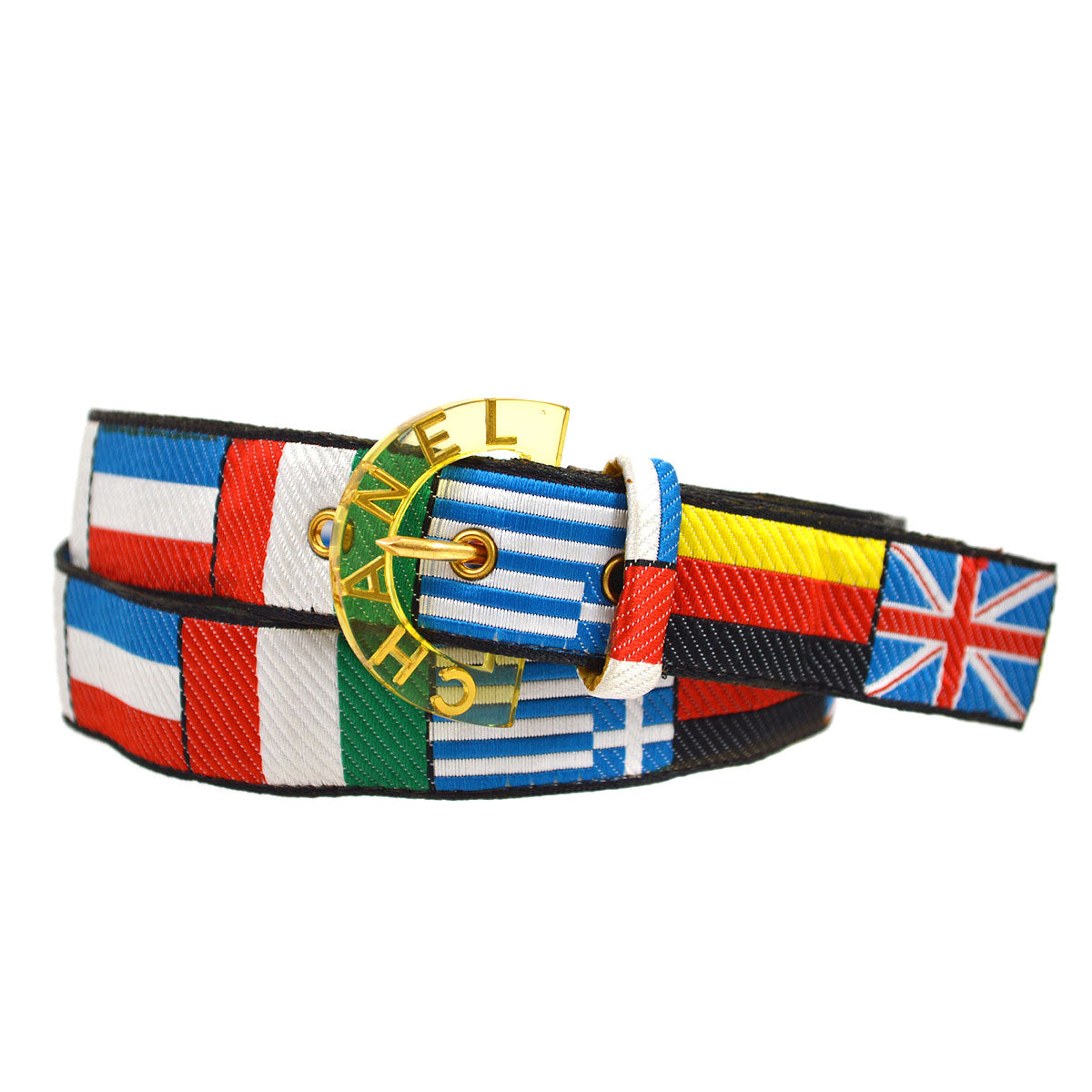 Luxury Chanel 1995 National Flag Belt #70
