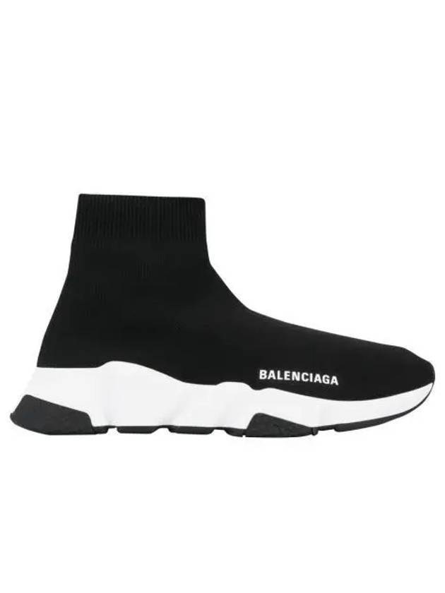 Luxury Balenciaga Speed Trainer High Top Sneakers Black