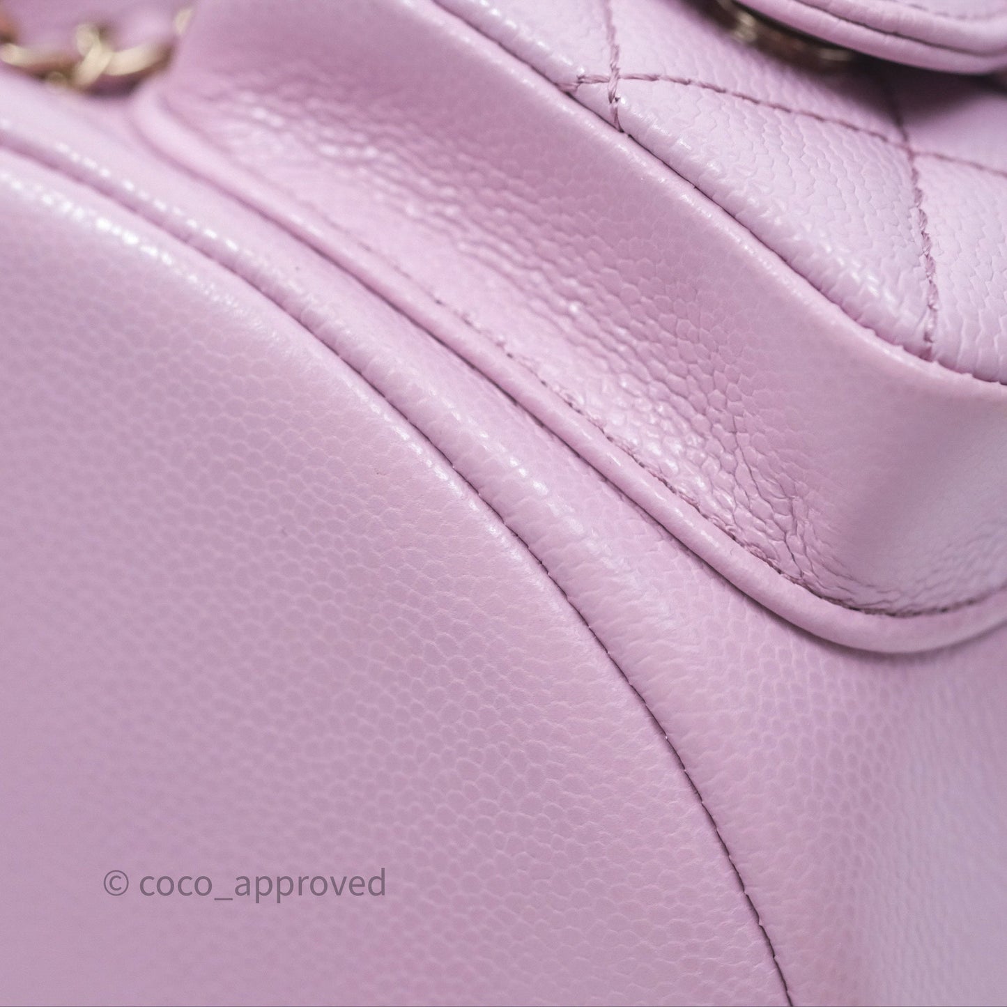 Chanel Mini Duma Backpack Pink Lilac Caviar Gold Hardware