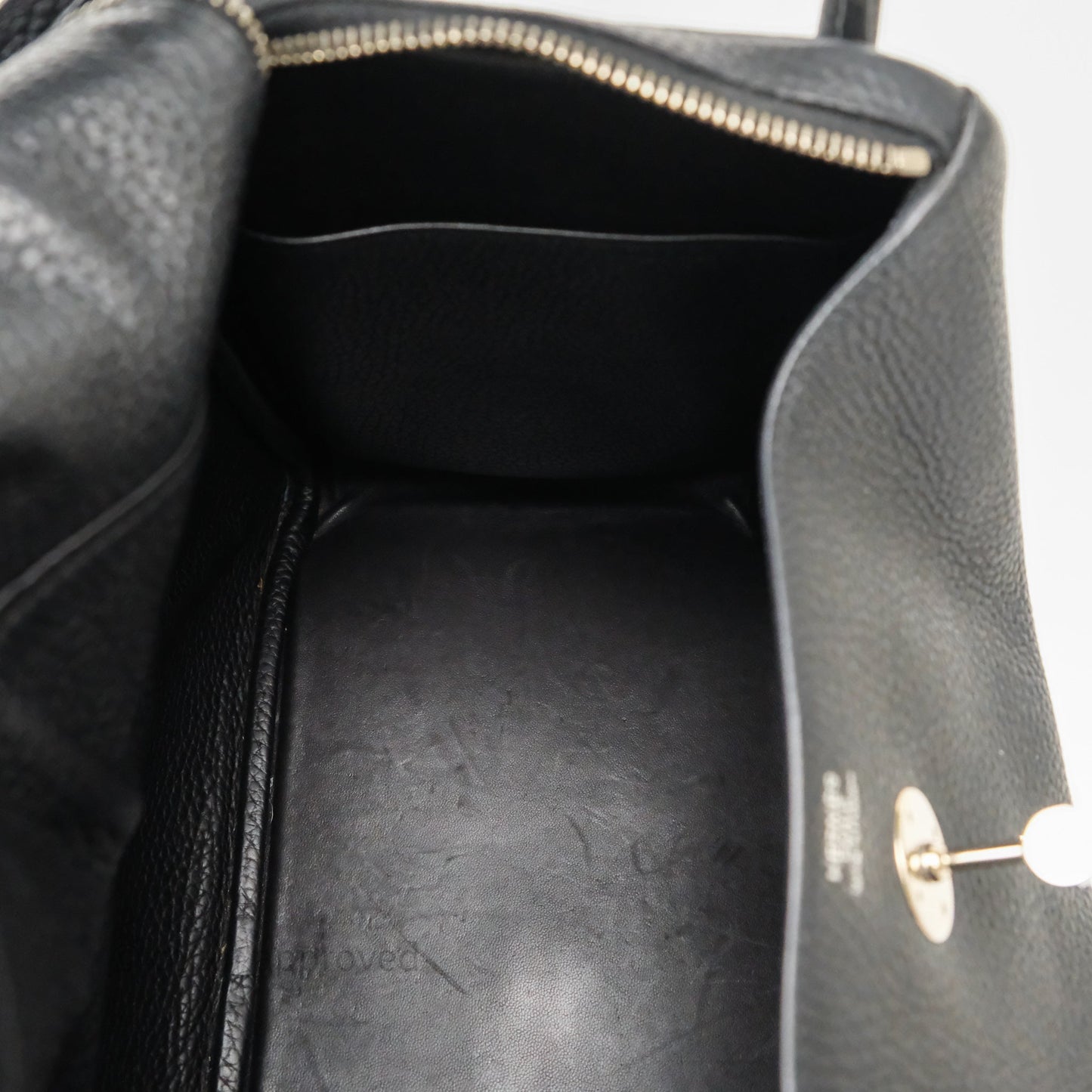Hermès Lindy 30 Black Clemence Palladium Hardware