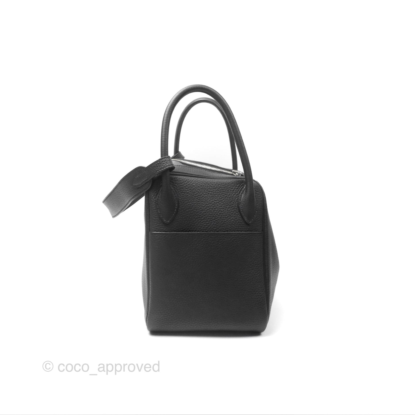 Hermès Lindy 30 Black Clemence Palladium Hardware