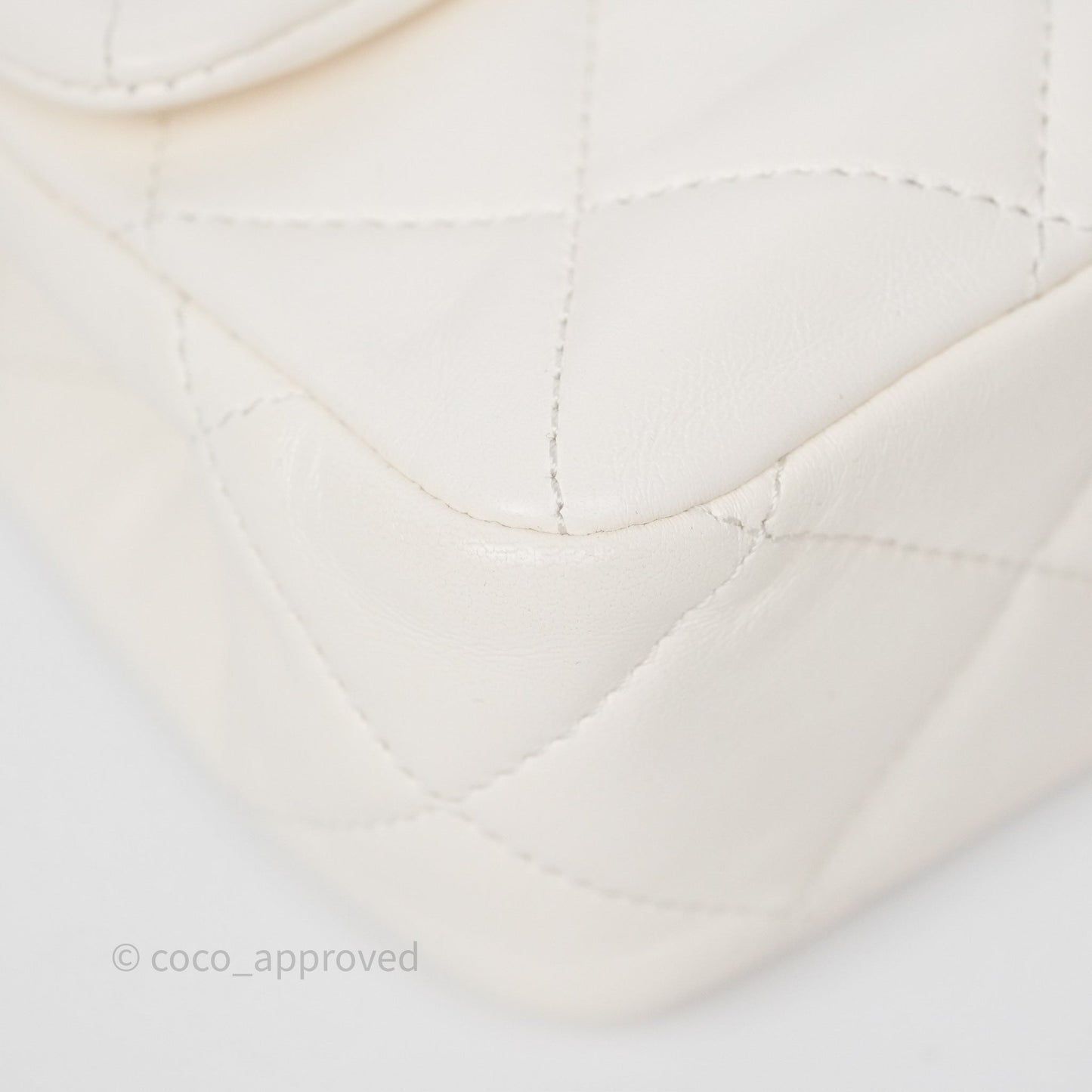 Chanel Small Fancy Jewel Flap White Shiny Lambskin Aged Gold Hardware 23S