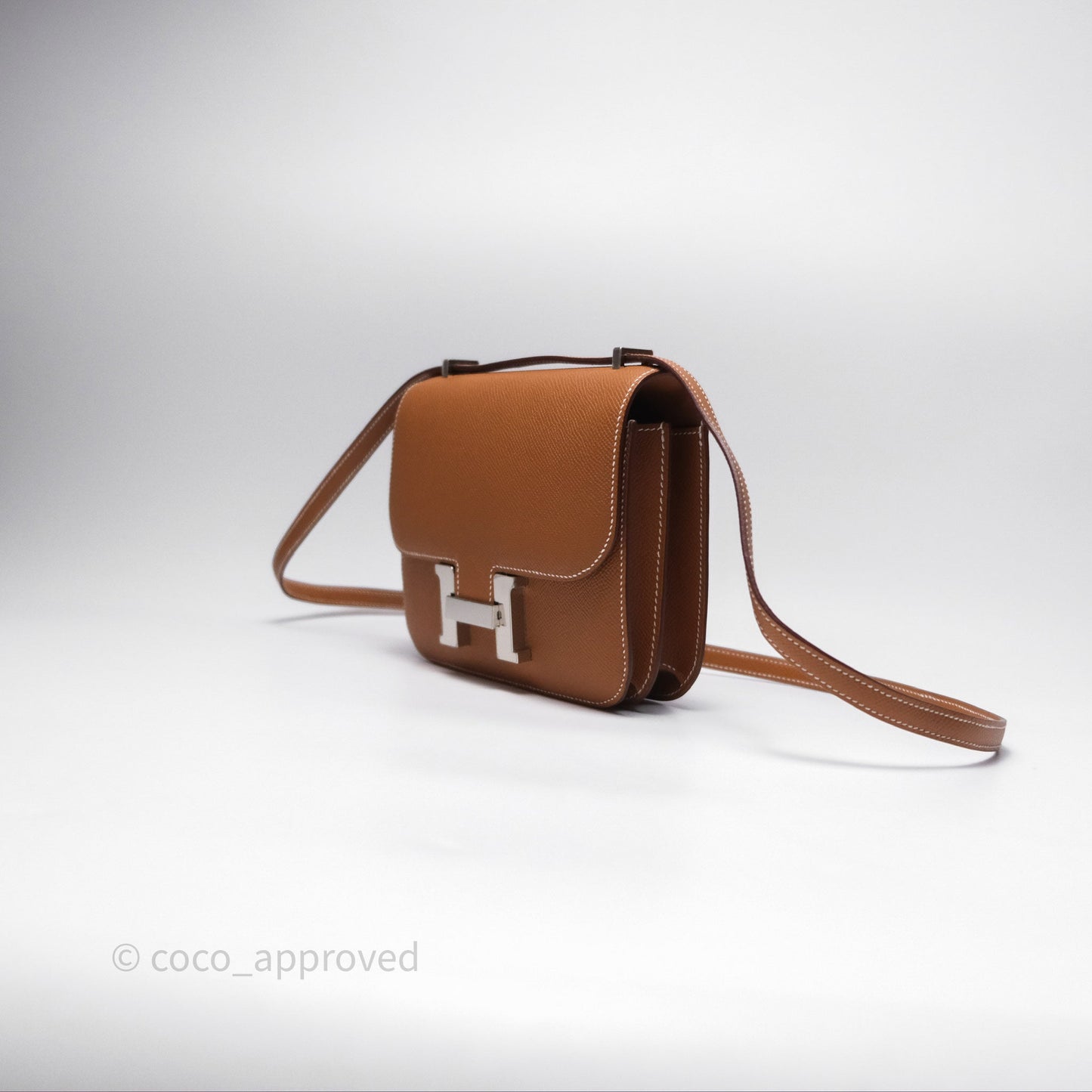 Hermès Constance Mini 18 Gold Epsom Palladium Hardware