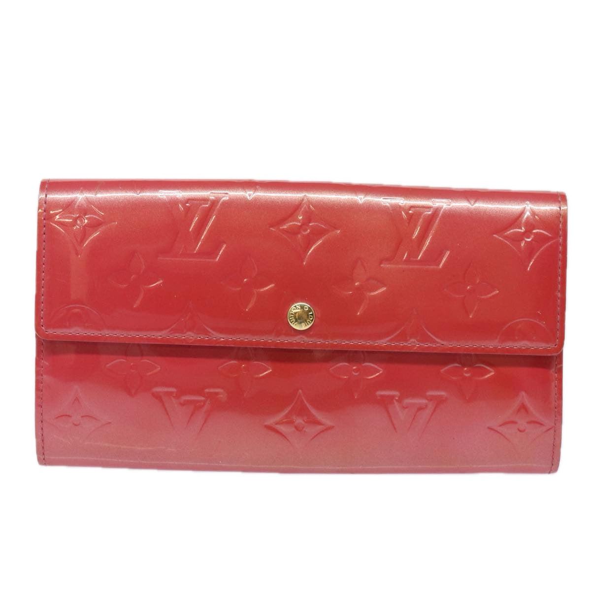 LOUIS VUITTON Vernis Portefeiulle Sarah Wallet Fran Boise M9140F LV 81228