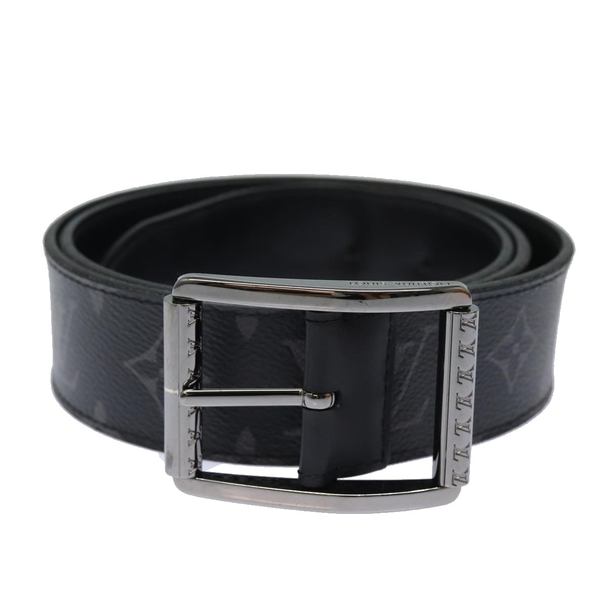 LOUIS VUITTON Monogram Eclipse Ceinture Reverso Belt 40.9"" M9044 LV 81229