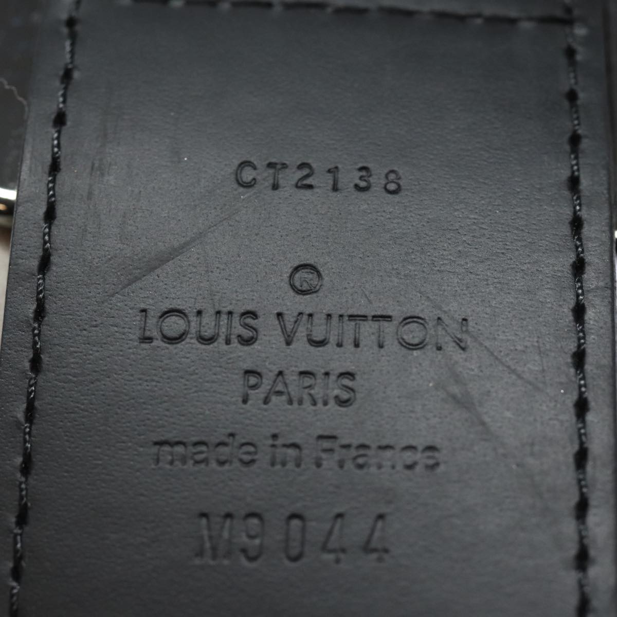 LOUIS VUITTON Monogram Eclipse Ceinture Reverso Belt 40.9"" M9044 LV 81229