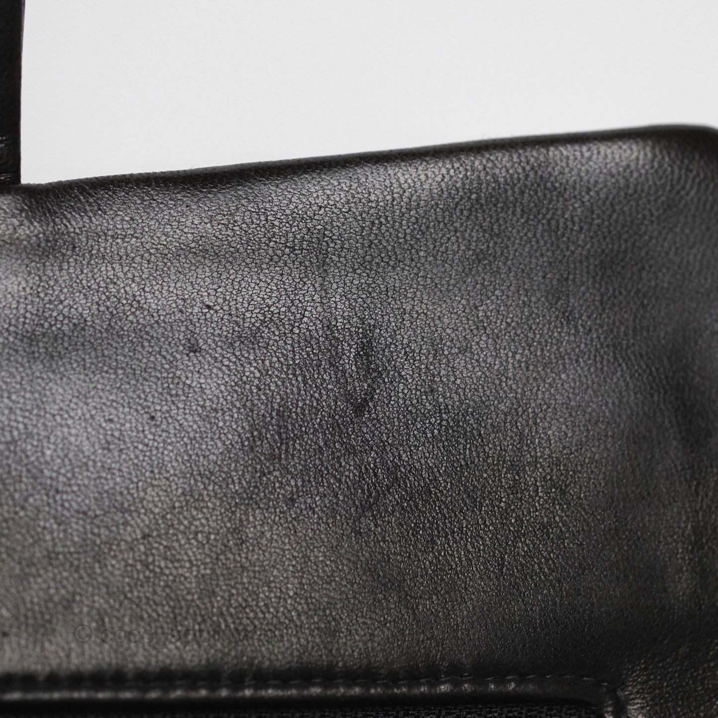 Chanel Vintage Small Classic Flap Black Lambskin 24K Gold Hardware