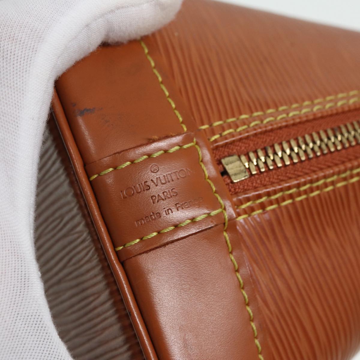 LOUIS VUITTON Epi Alma Hand Bag Zipangu Gold M54148 LV 81261