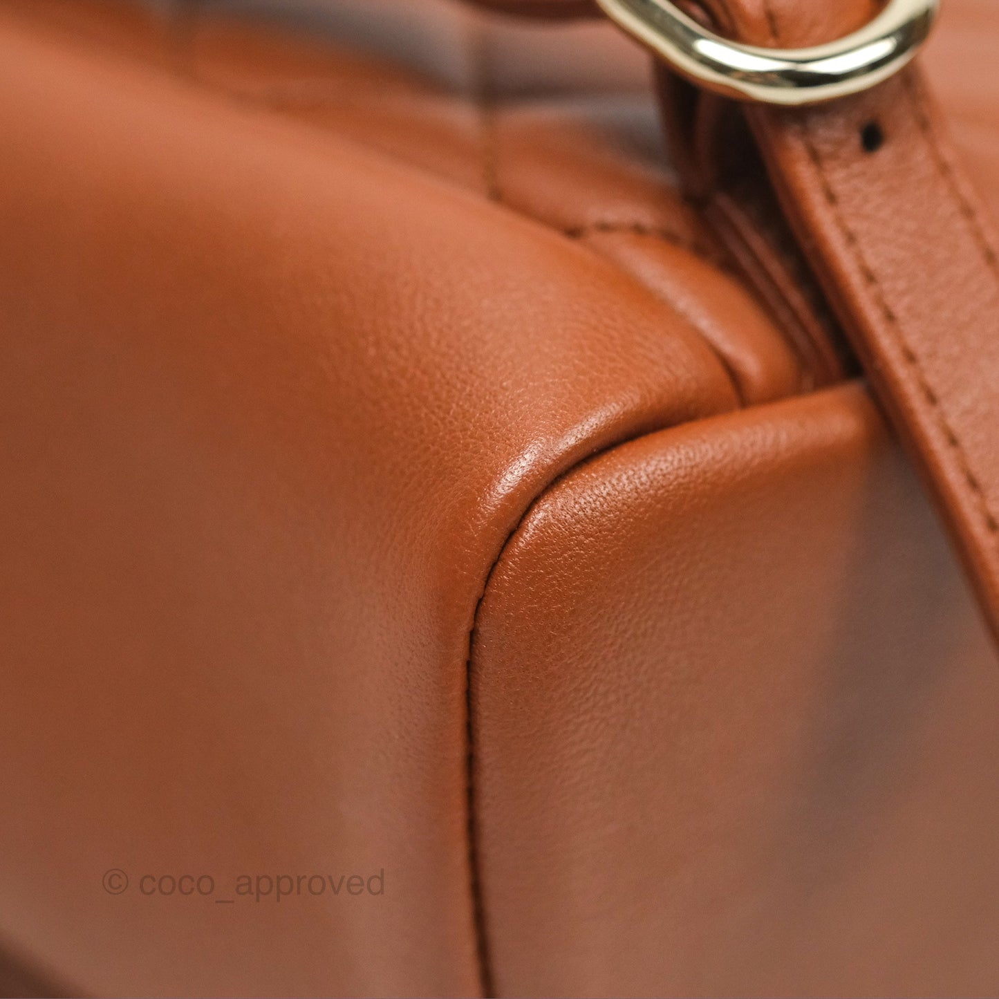 Chanel Medium Duma Backpack Tan Brown Calfskin Gold Hardware